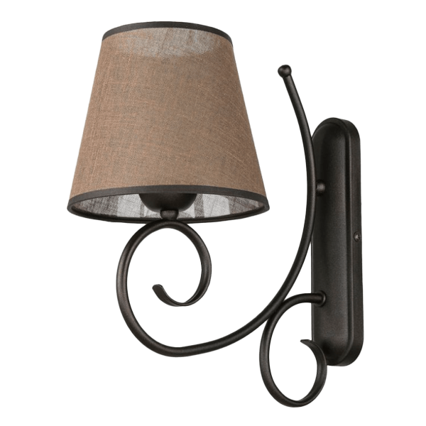 Wandleuchte, Wandlampe, Lampe, Metall, Braun