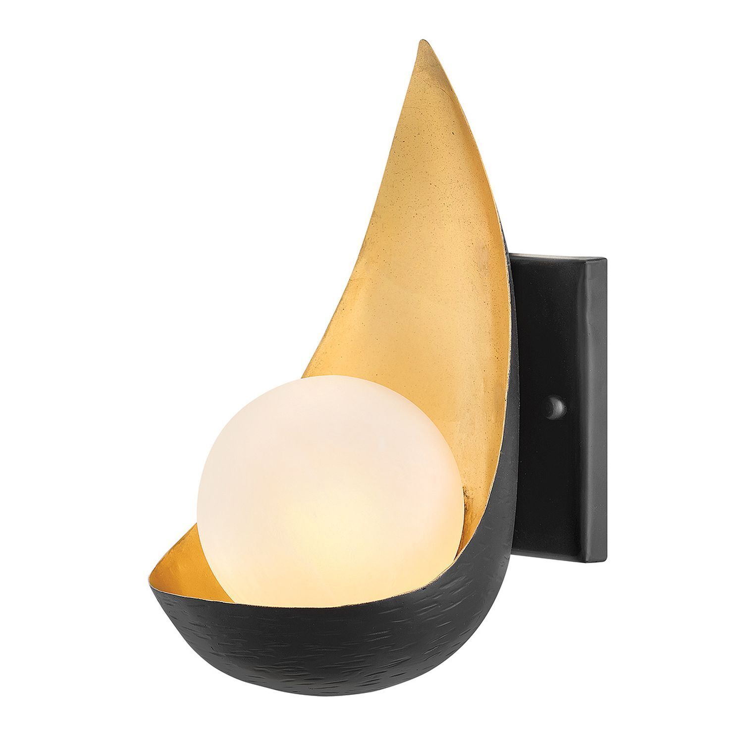 Applique murale LED G9 H : 25,4 cm 3000 K noir or blanc