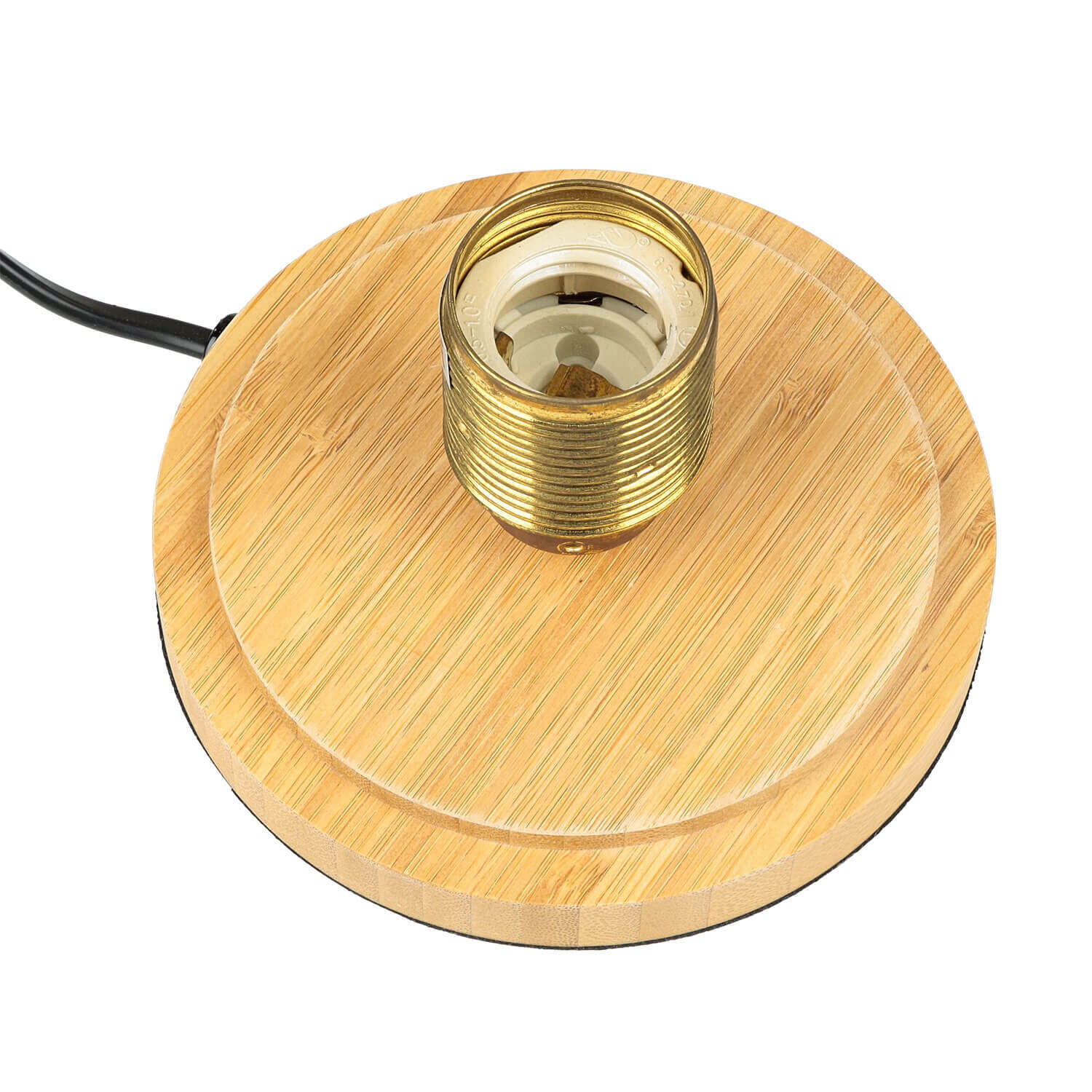 Stilvolle Tischlampe Bauhaus rund 20cm Edison Lampe Band, Spule, Spirale