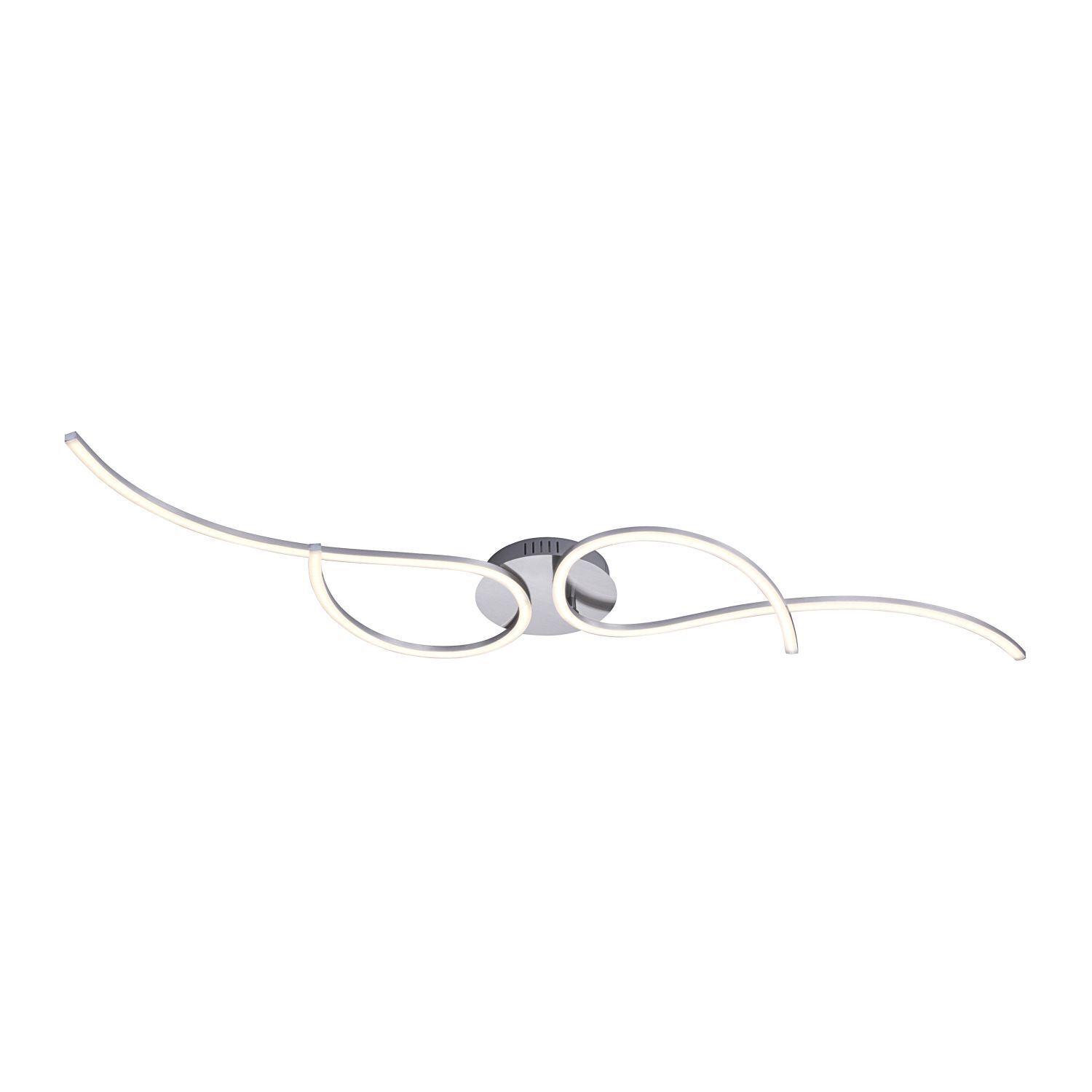 Plafonnier LED flexible acier métal blanc chaud 14 W