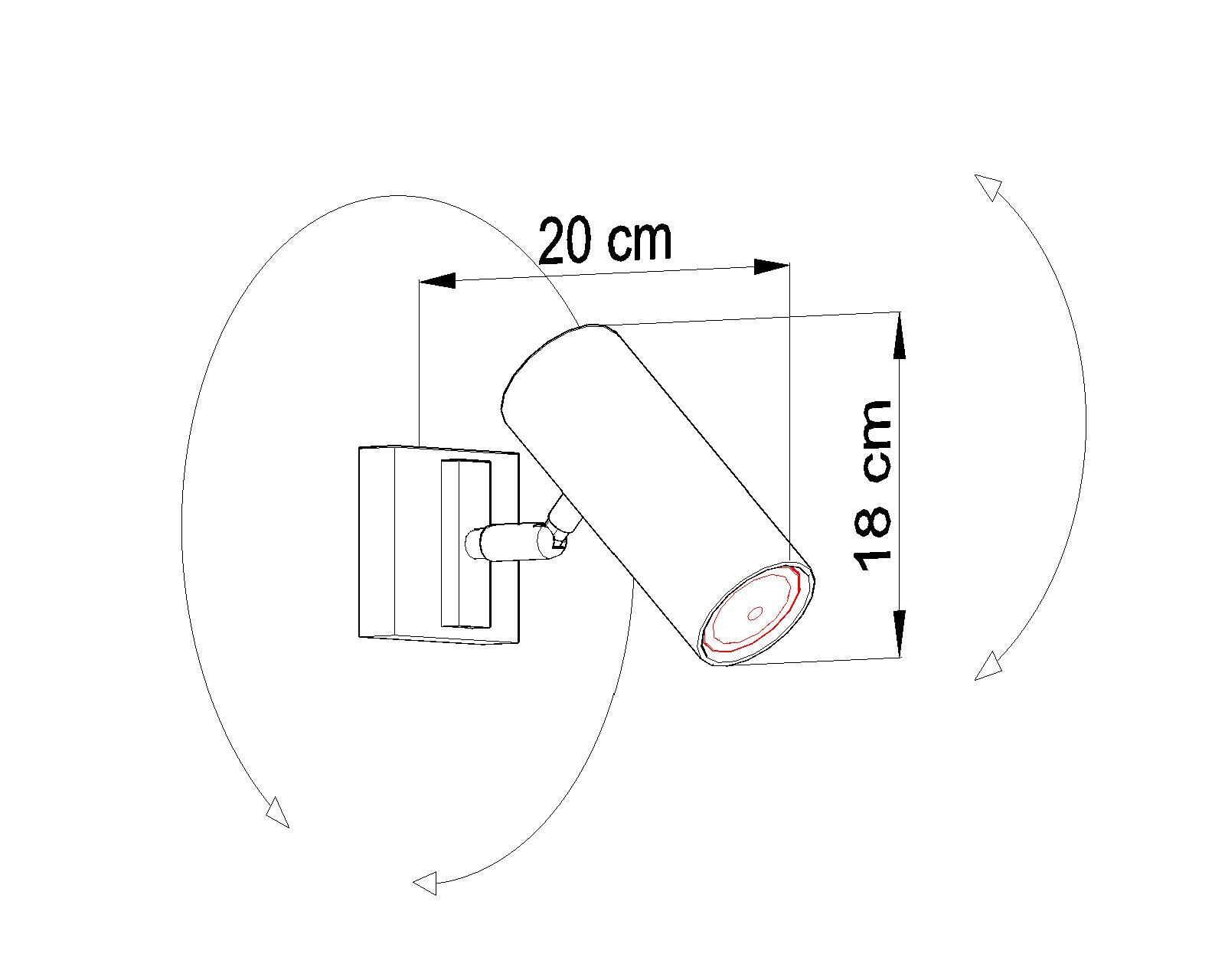 Applique murale blanche GU10 orientable Applique murale moderne