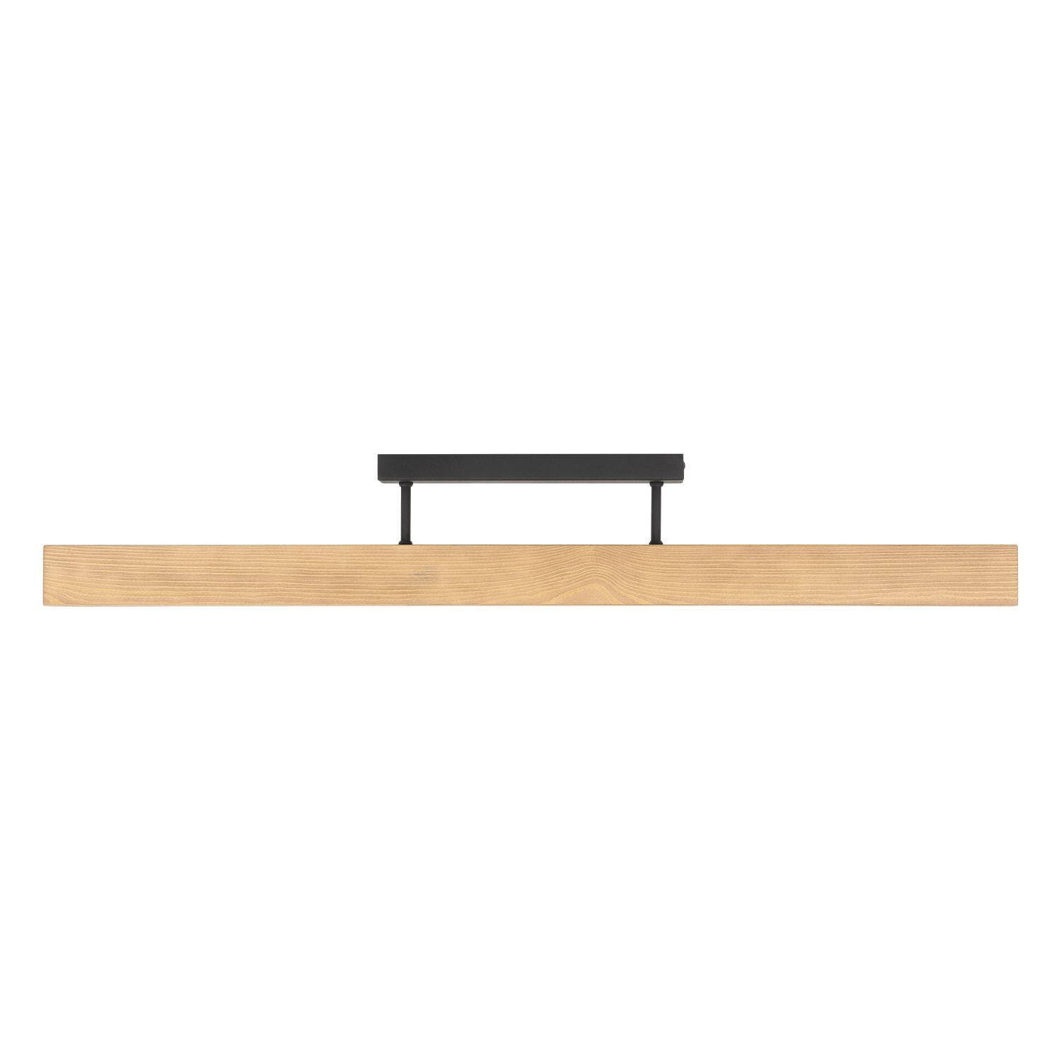 LED Deckenlampe Holz Metall 96 cm lang H: 16,5 cm 3000 K Bank, Mobiliar, Regal, Tabelle