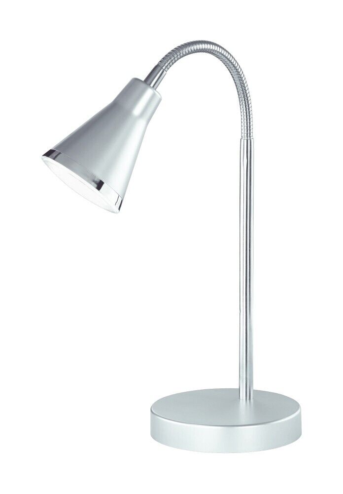 Lampe de table LED moderne ARRAS chrome bleuté