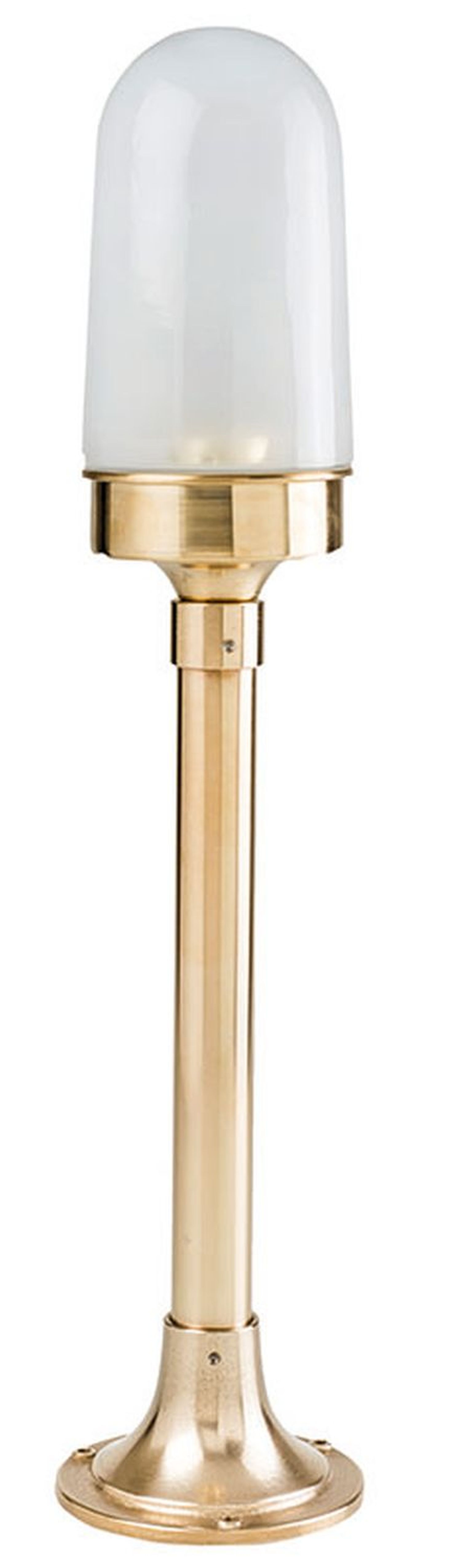 Eclairage de chemin jardin laiton verre H:65cm MILOS
