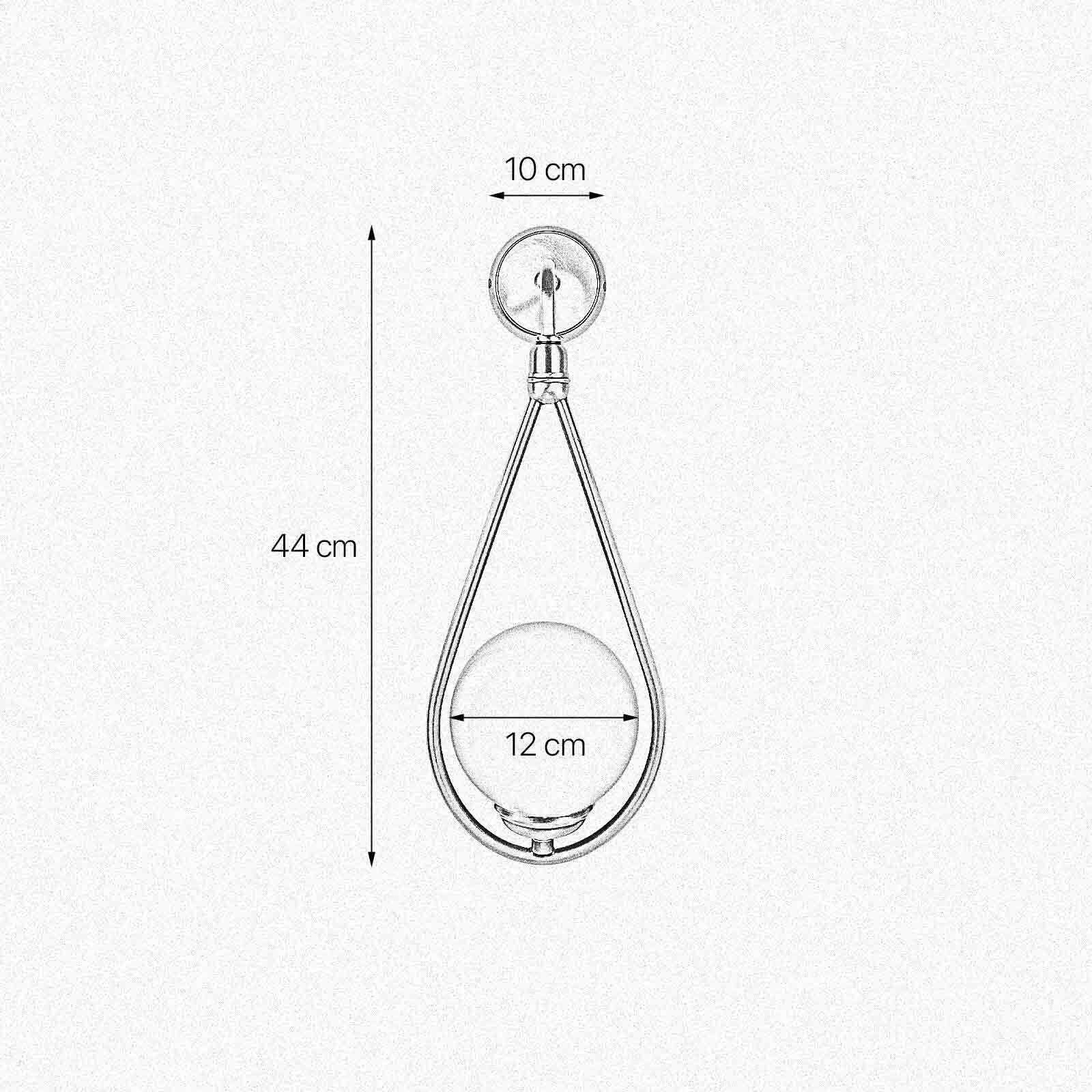 Wandleuchte Jugendstil H: 44 cm Messing Glas in Bronze Weiß Diagramm, Handlung, Zubehör, Ohrring, Schmuck