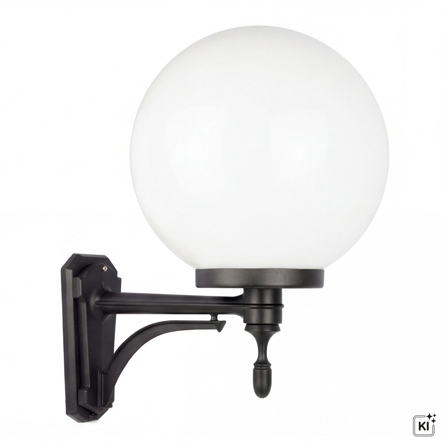 Lampe d'extérieur vintage Abat-jour sphérique IP43 faible éblouissement E27