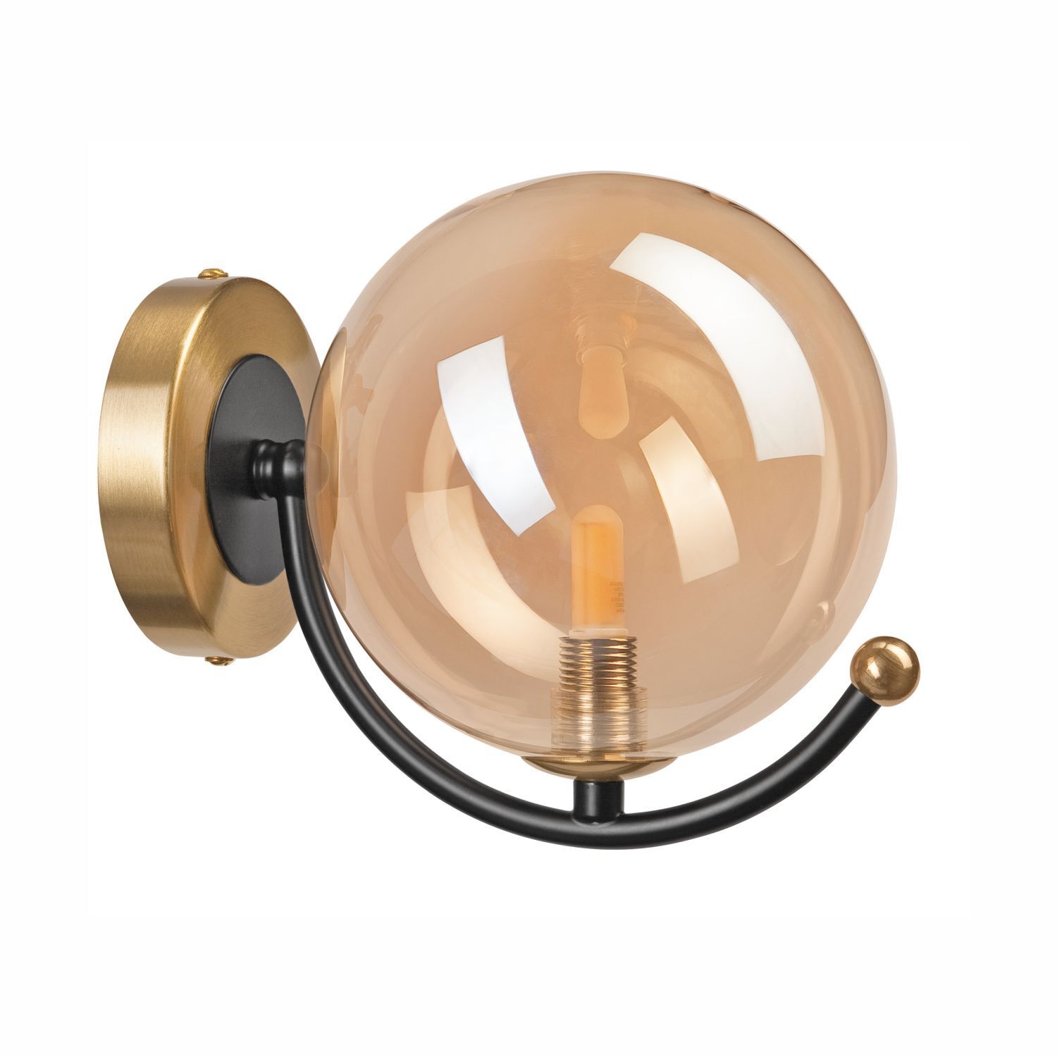 Applique élégante métal verre G9 H:14,5 cm Abat-jour sphérique Beleuchtung, Leuchte, Lampe