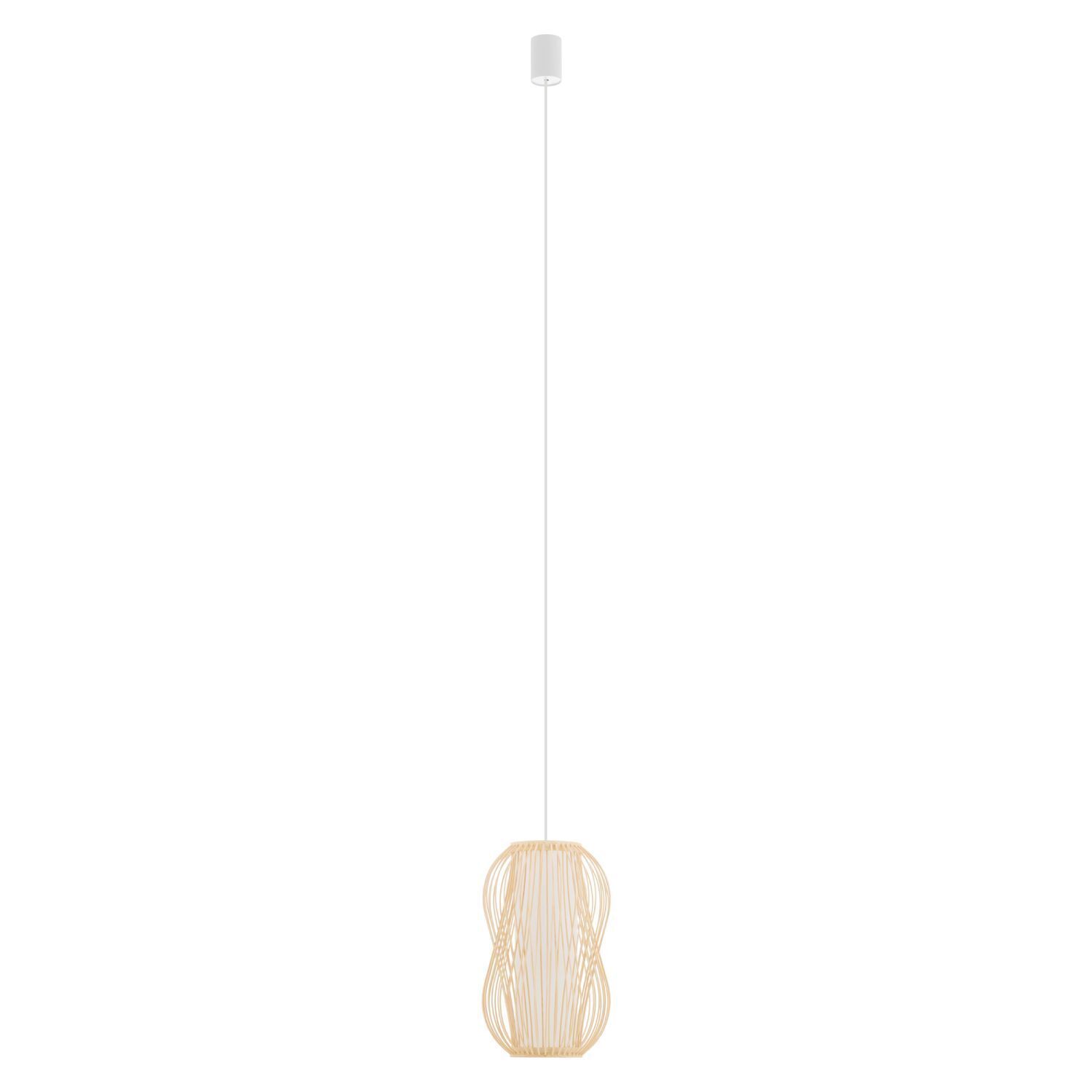 Suspension décorative Bambou E27 Ø21 cm en bois naturel