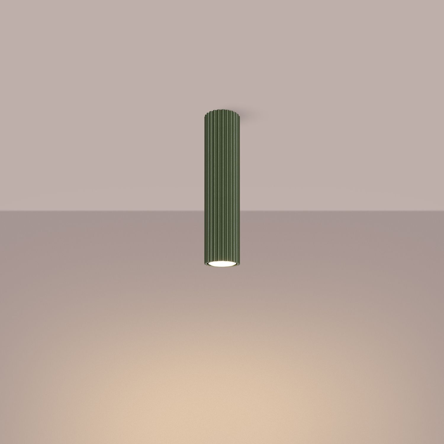 Spot Lampe Decke Aufputz Ø 6,5 cm H: 30 cm GU10 Aluminium Beleuchtung