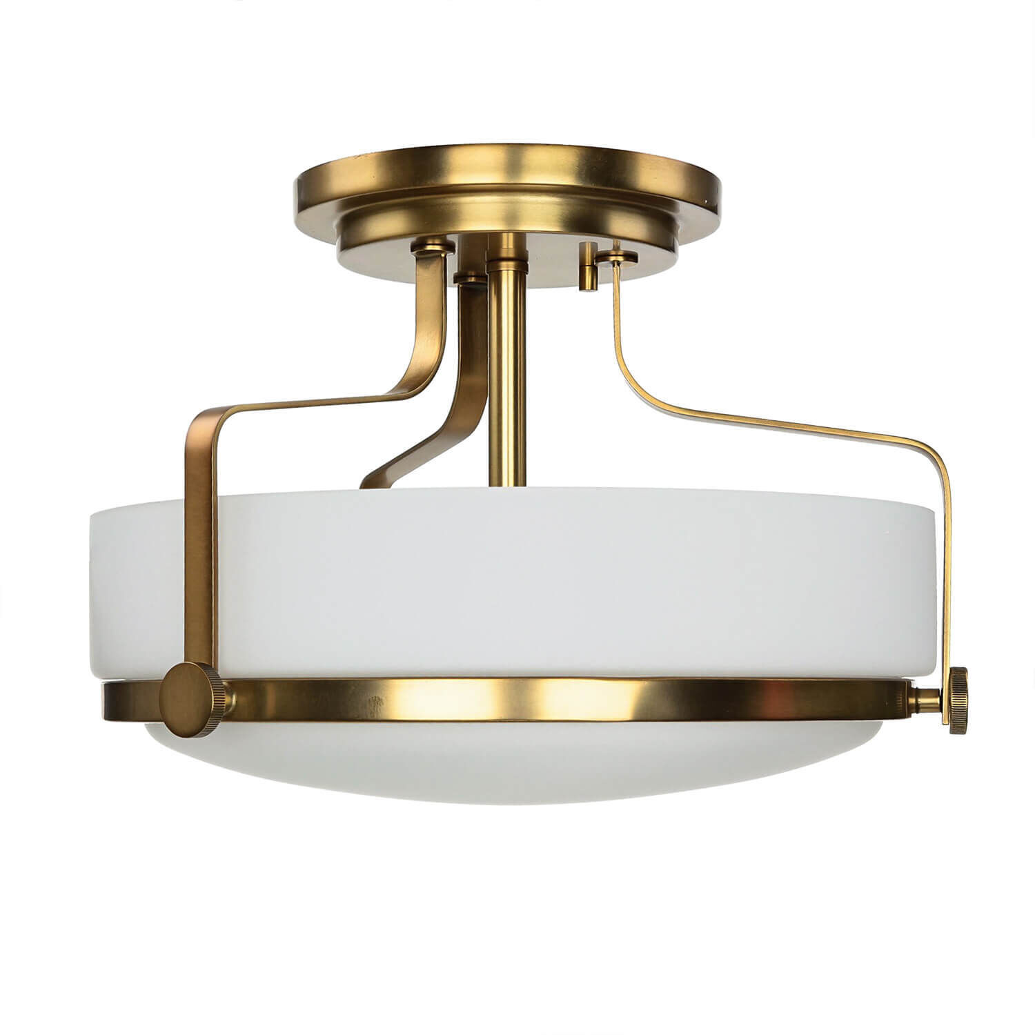 Lampe de plafond blanc laiton antique Art Nouveau éblouissant Leuchte, Deckenleuchte