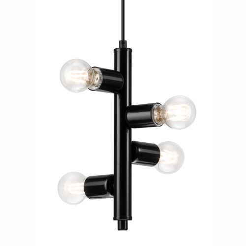 Suspension Salon Moderne Noir Métal
