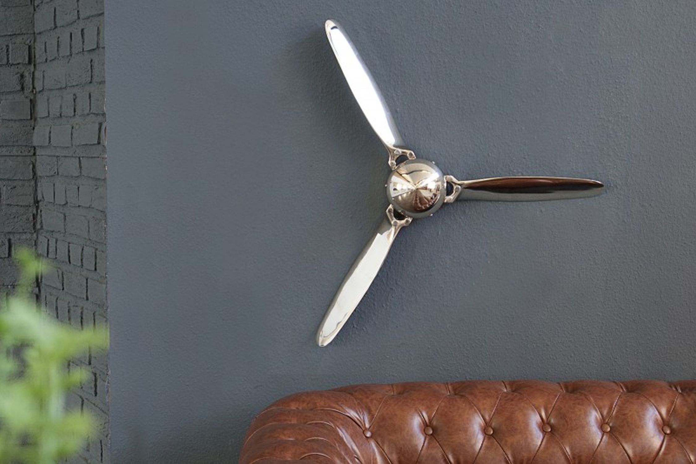 Déco murale hélice métal fait main 90x90 cm en cuivre Gerät, Deckenventilator, Elektrisches Gerät