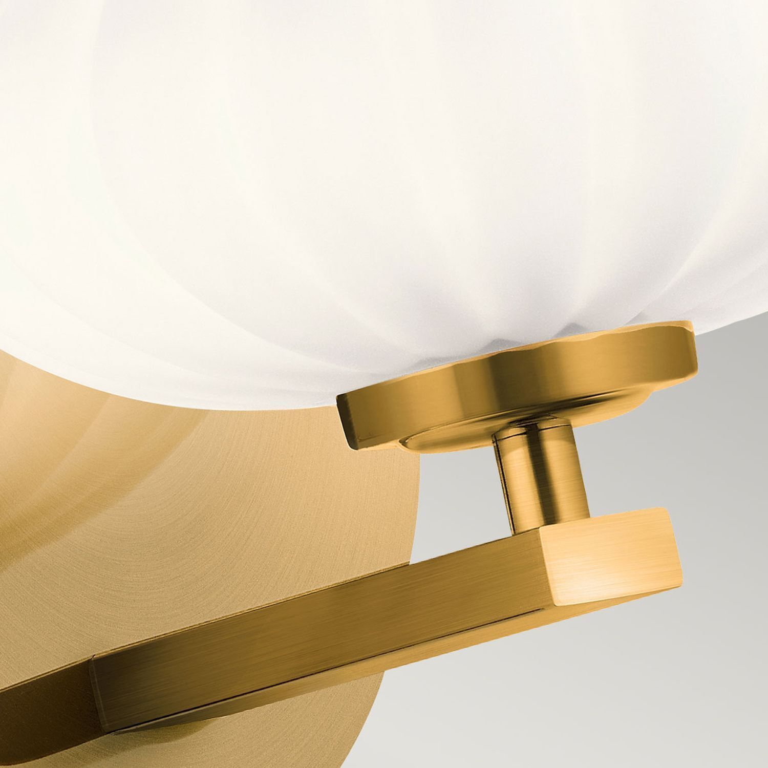 Luminaire de salle de bain mural LED G9 IP44 H : 20,3 cm en or blanc