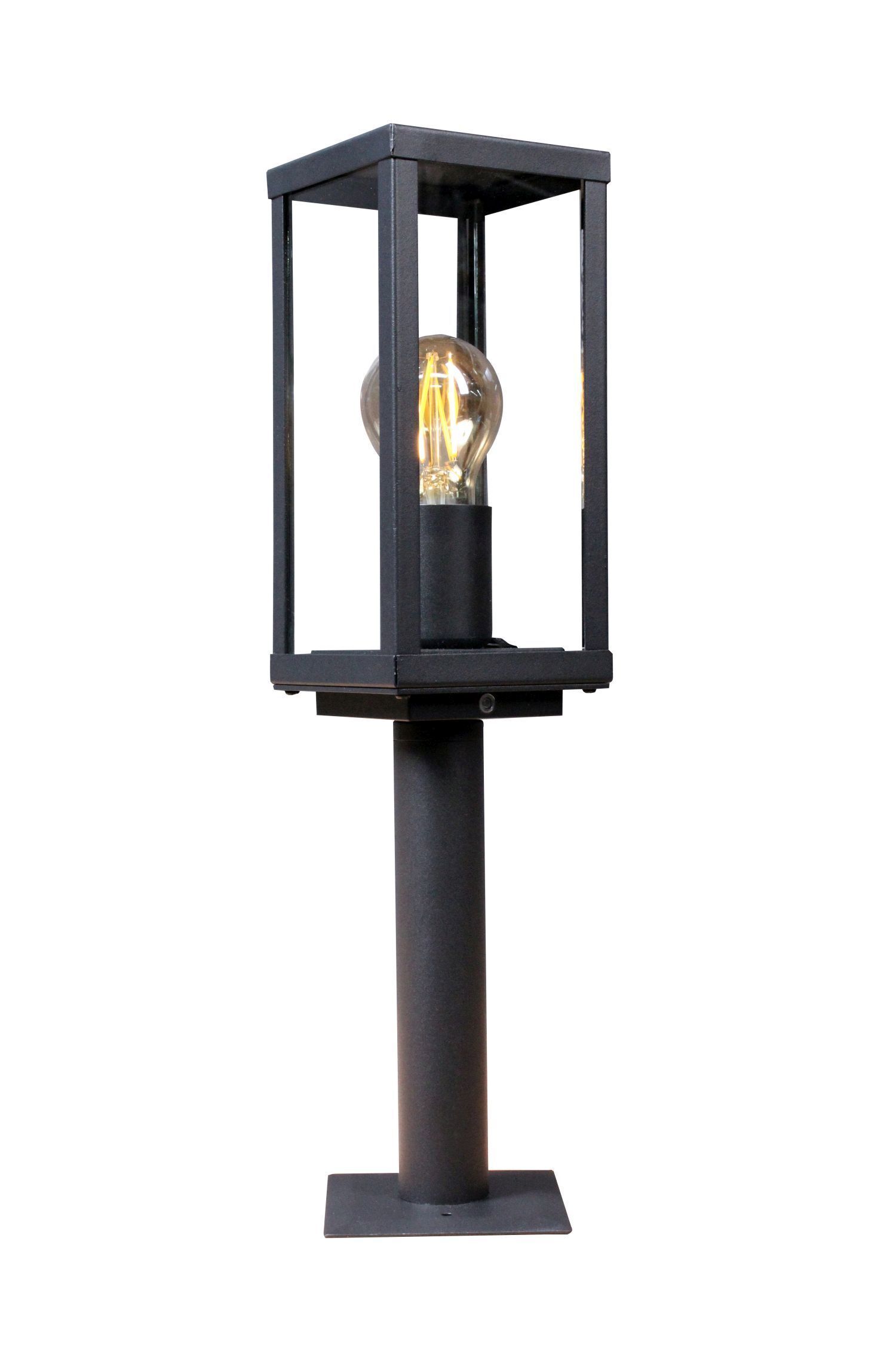 Lampe de socle Vintage aluminium noir IP44 E27 50 cm