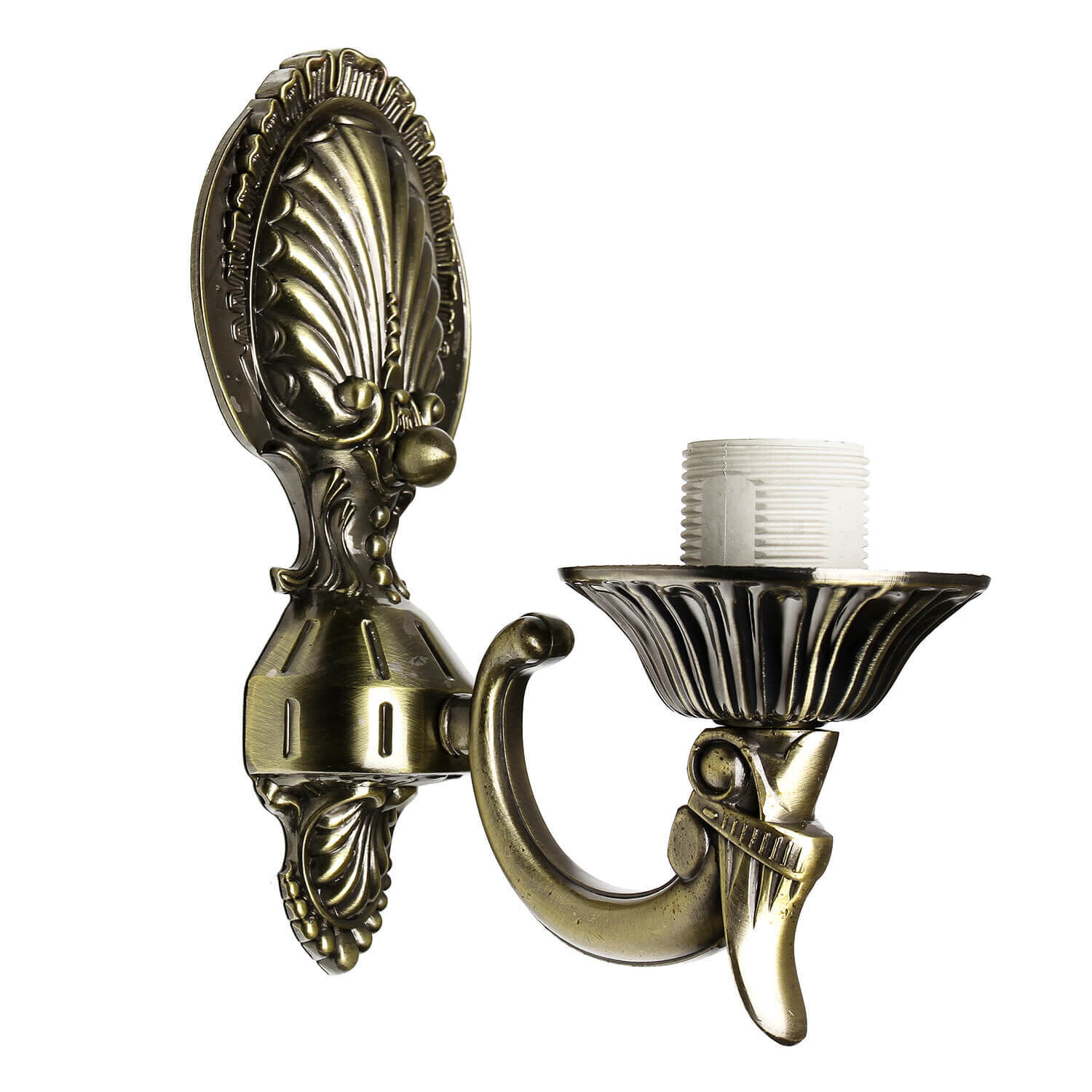 Applique murale élégante HENRY en laiton Art Nouveau Bronze, Rauchrohr