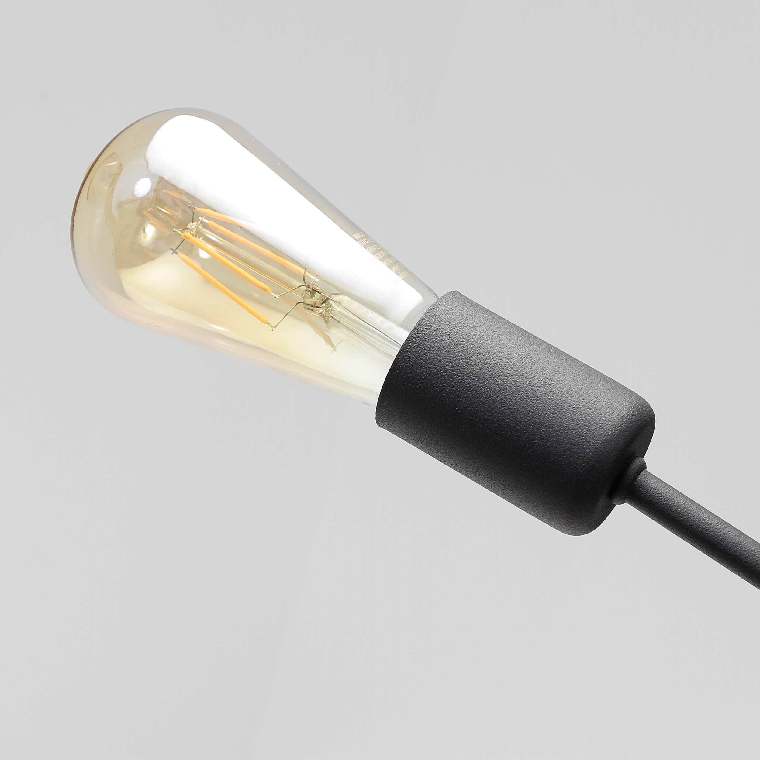 Lampe à suspendre en noir Ø77cm 9-flmg Licht, Rauchrohr