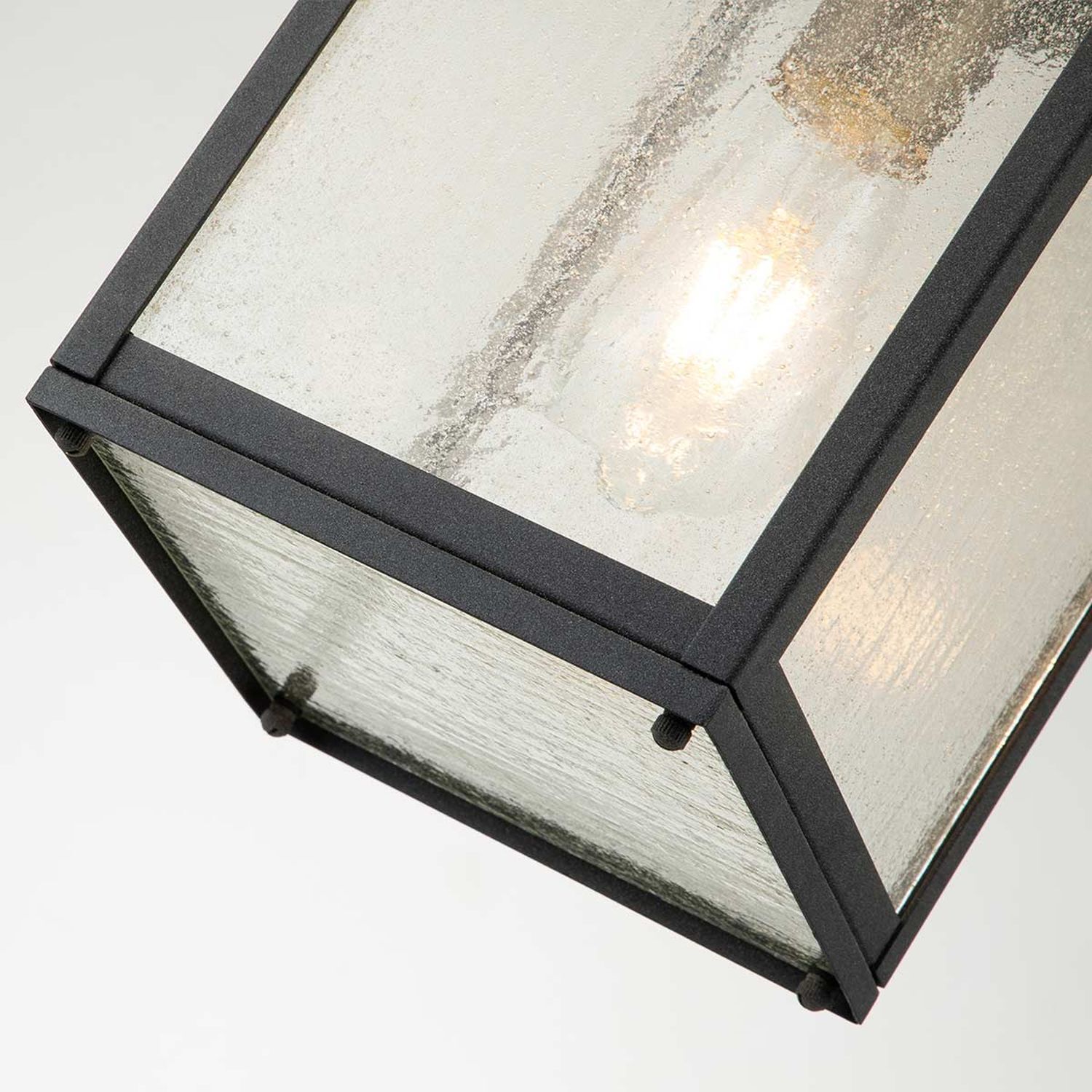 Lampe d'extérieur suspendue aluminium verre E27 IP44 H : max. 197,2 cm