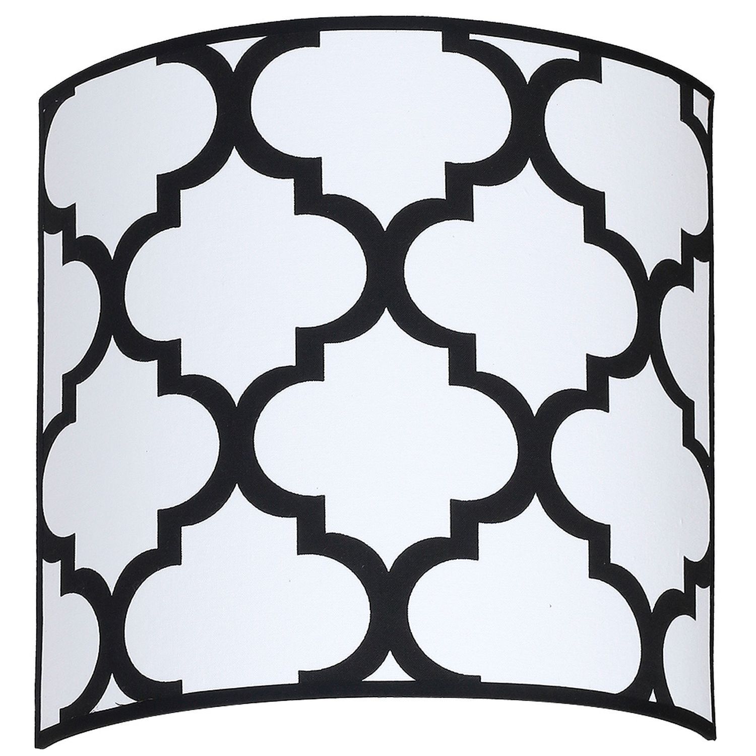 Applique murale Up Down Blanc Noir Motif Rétro E14