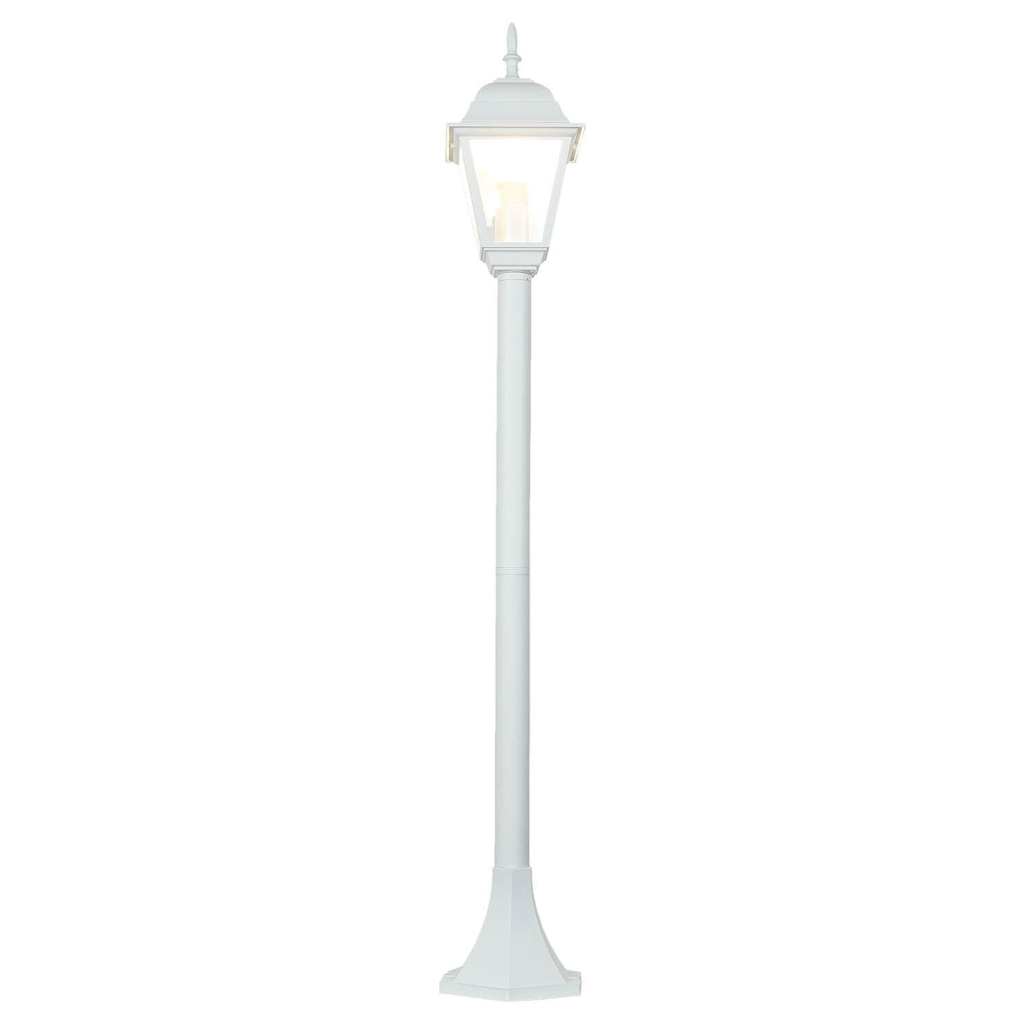 Lampe de chemin rustique Tirol en blanc