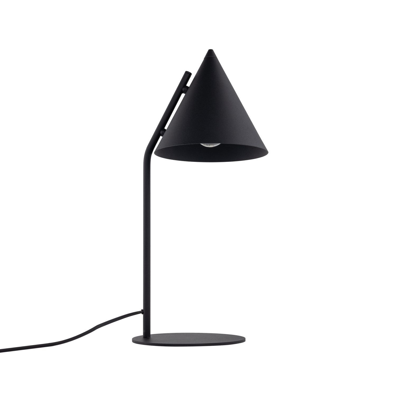 Lampe de table noir hauteur 49 cm métal E27 rétro CODY