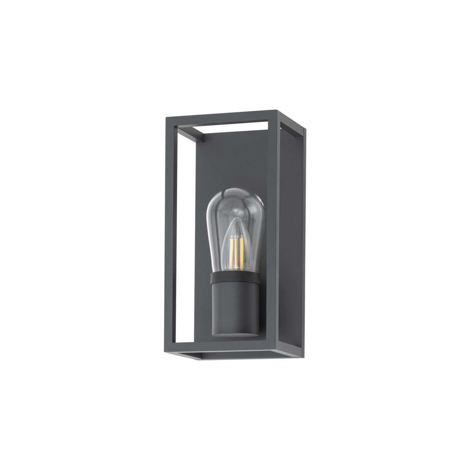 Applique extérieure Gris IP54 E14 Verre Aluminium Moderne