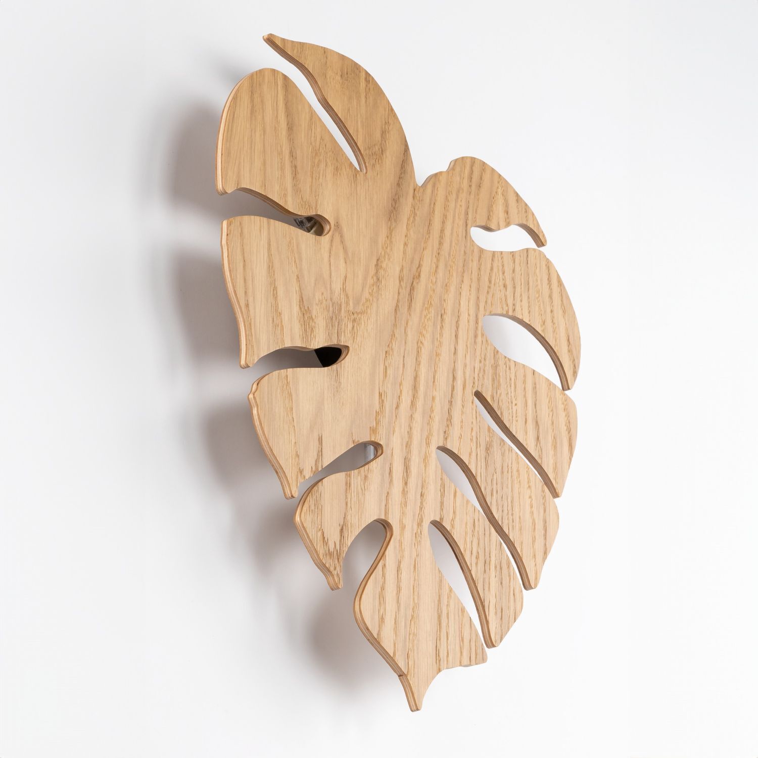 Applique décorative en bois Feuille lumière indirecte H : 40 3x G9