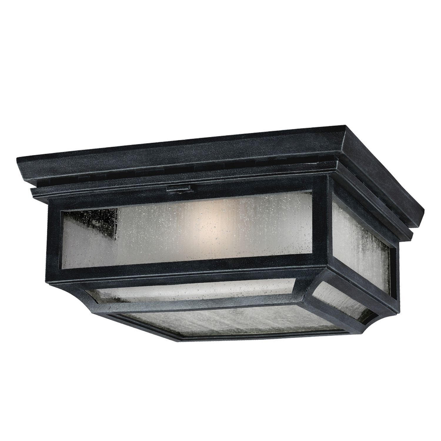 Plafonnier antique WEST zinc vintage carré IP44