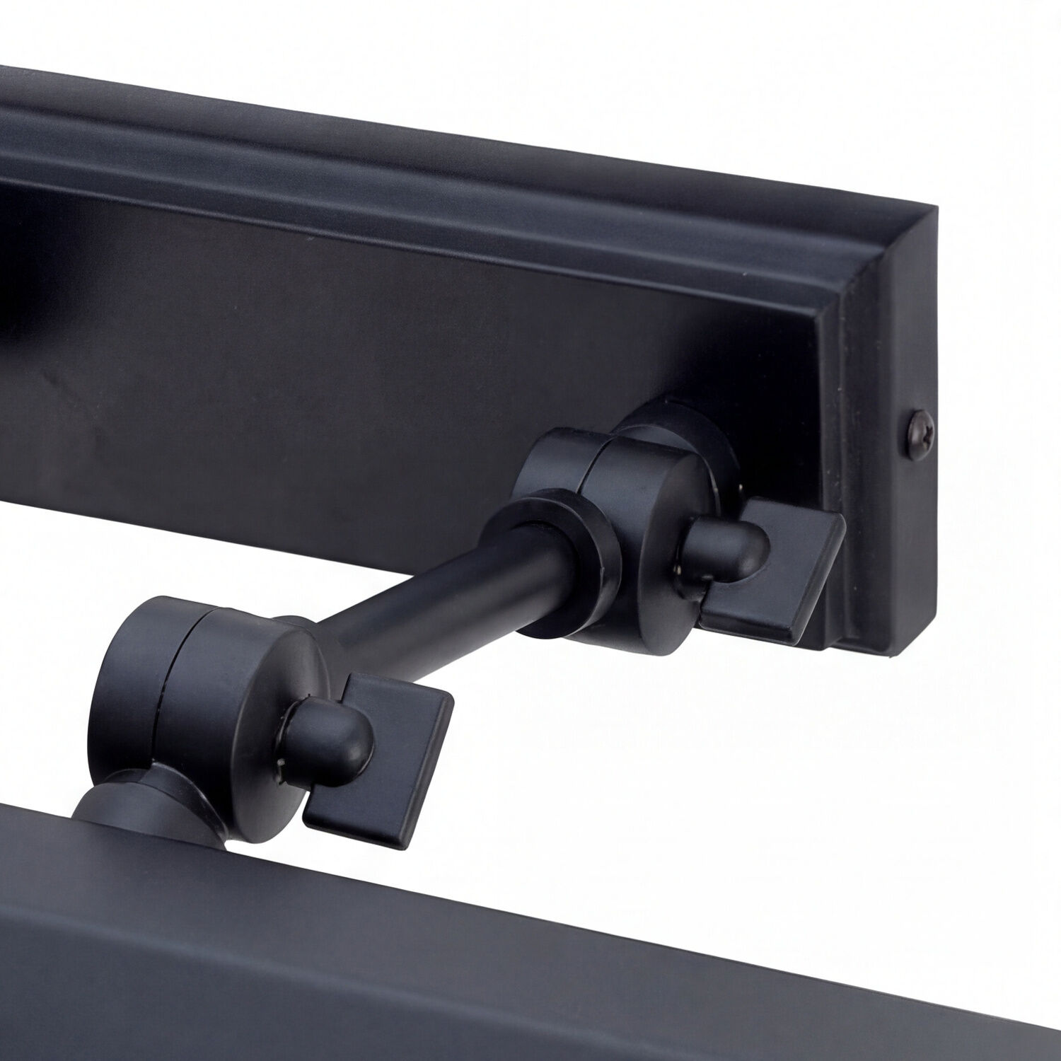 monitorarm, verstellbar, schwarz, klemme, metall