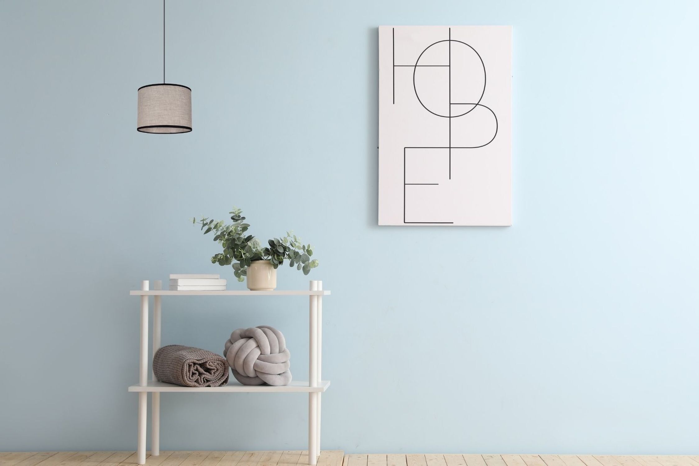 Lampe à suspendre ronde Tissu Noir Beige E27 Ø20 cm Moderne Pflanze, Drinnen, Innenarchitektur