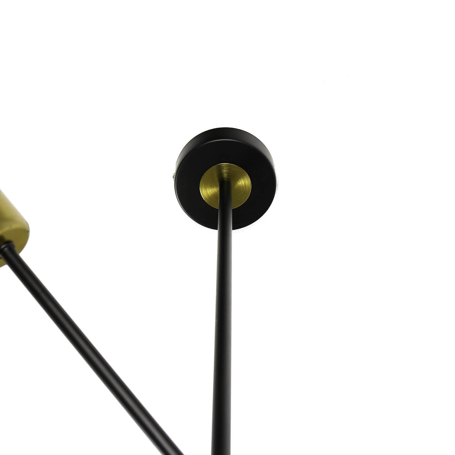 Plafonnier ajustable Retro 4x E27 métal noir Lampe