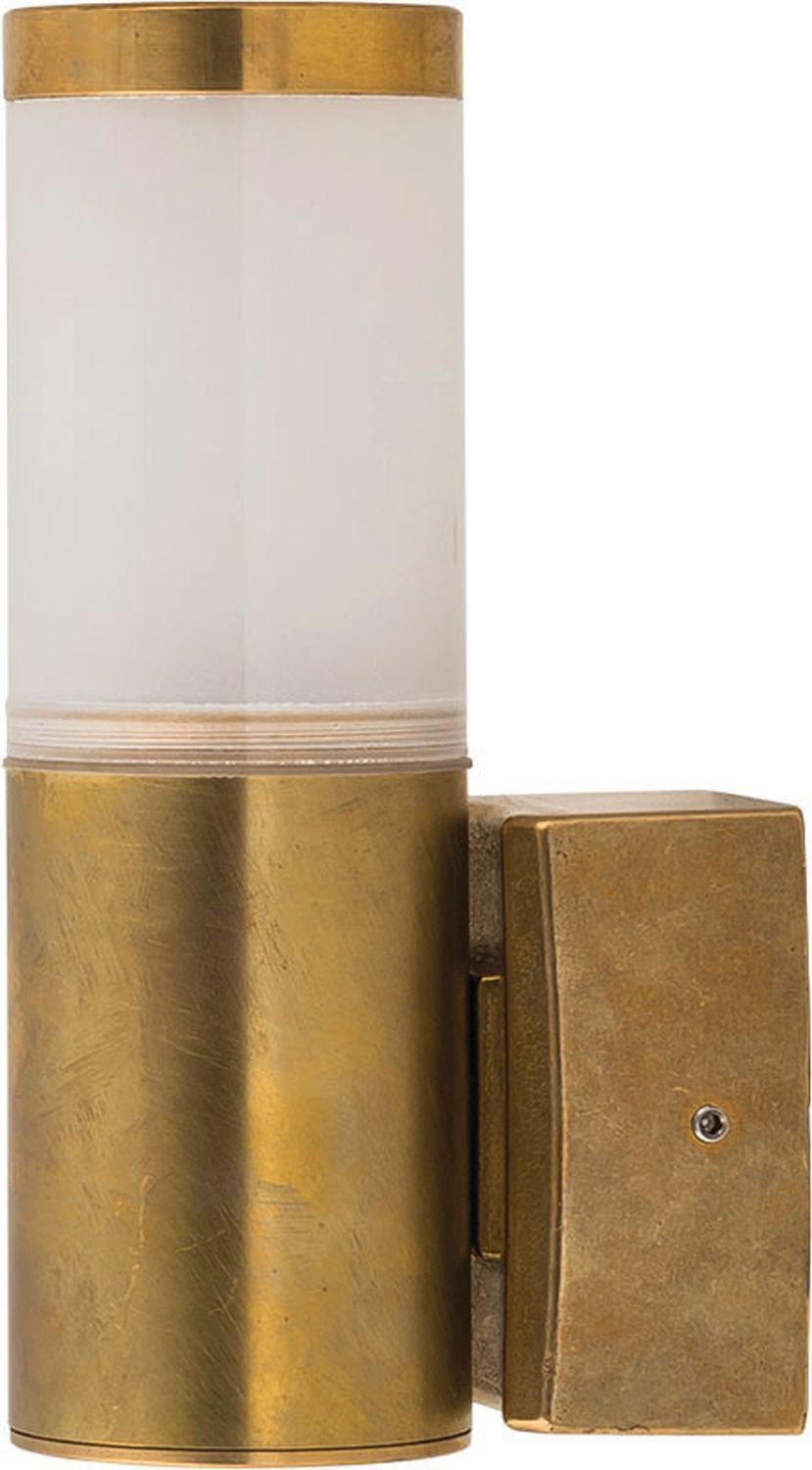Außenwandleuchte Rustikal Messing rund IP64 Haustür Lampe, Bronze