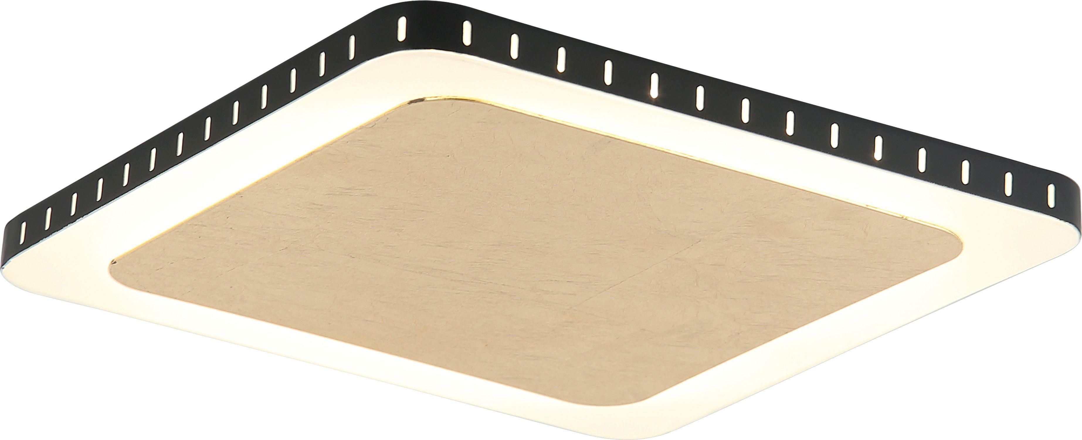 Plafonnier LED aluminium or noir 3000 K L:25 cm