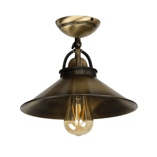 Lampe, Hängelampe, Bronze, Industriell, Glühbirne