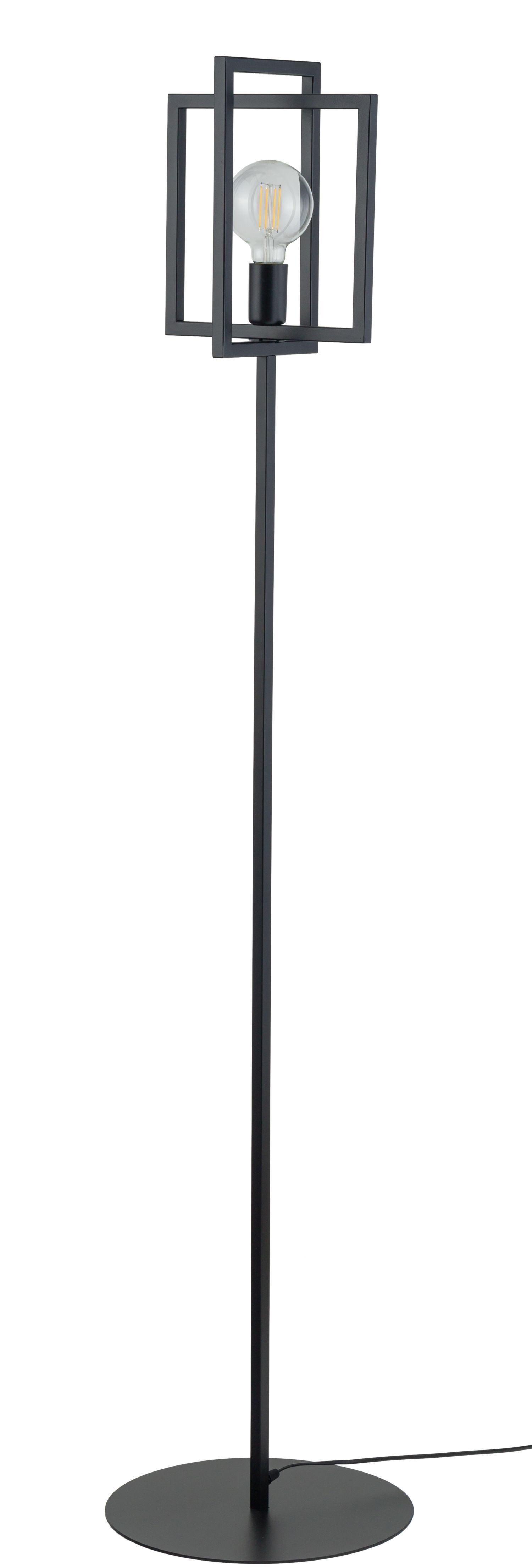 Lampadaire noir lecture métal 161 cm E27 décoratif