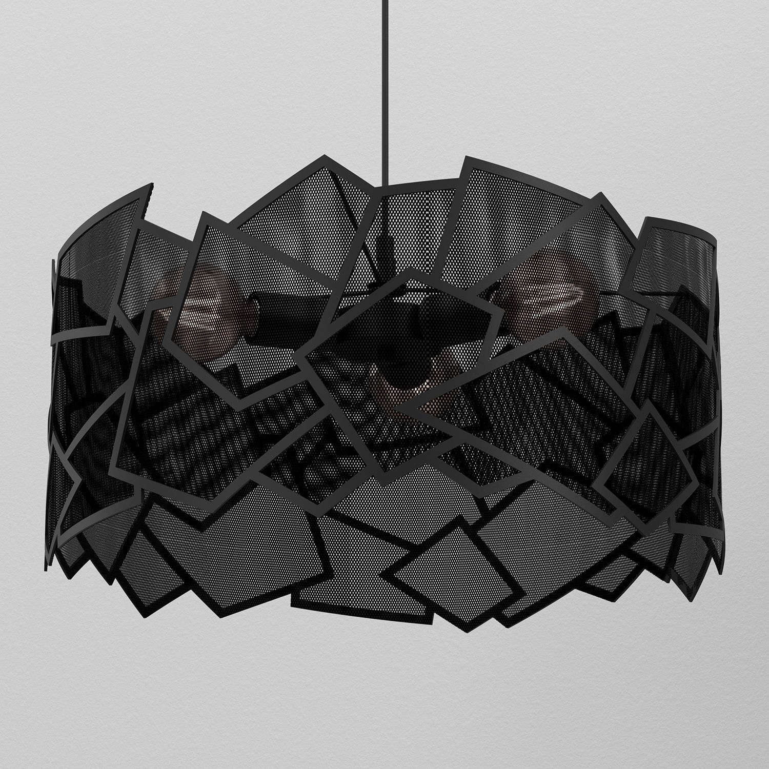 Suspension moderne métal L:49,5 cm E27 décoratif