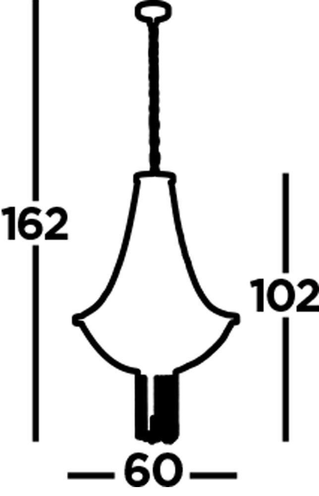 Lustre salle à manger Ø 60 cm 5-flamme E14 ronde