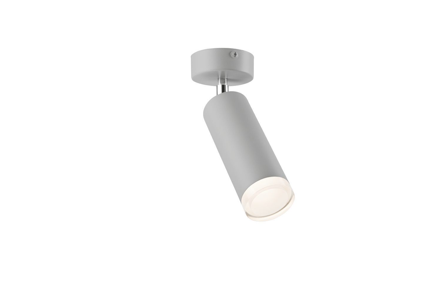 Spot lampe éclairage argent aluminium rond