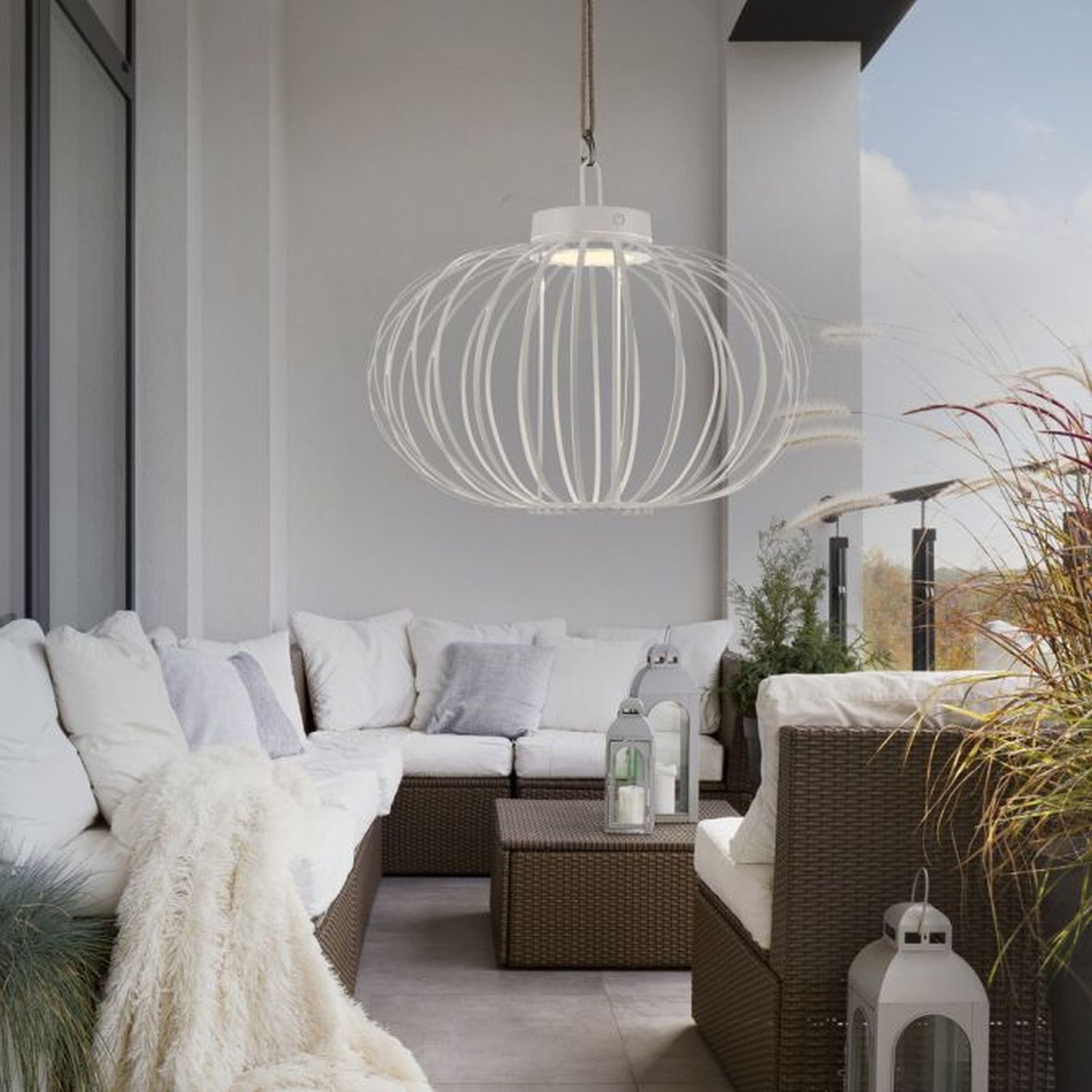 Lampe de table LED rechargeable IP44 blanche dimmable Touch 37 cm 2 W Dekoration für Zuhause, Mobiliar, Wohnzimmer, Zimmer, Couch