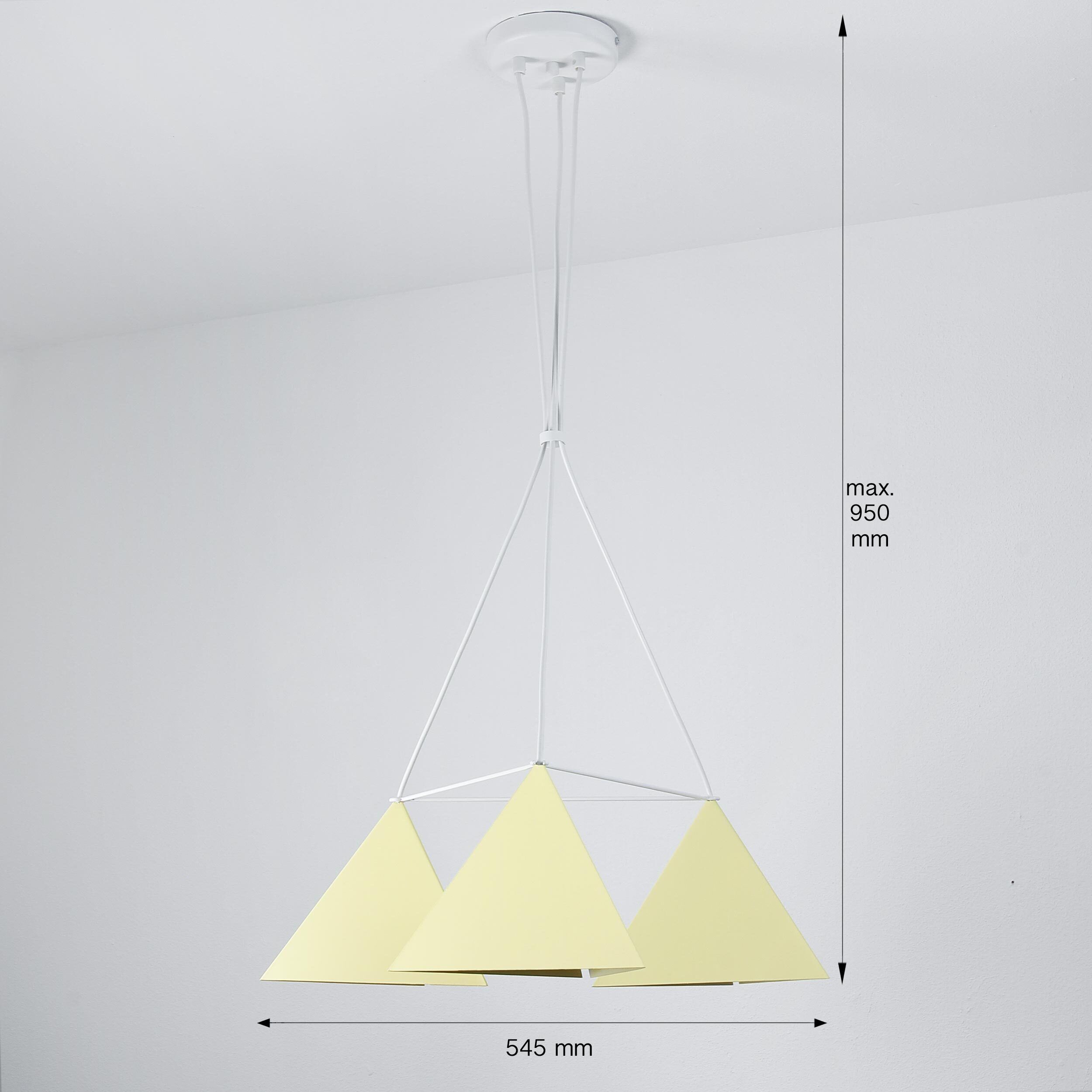 Lampe suspendue moderne en jaune