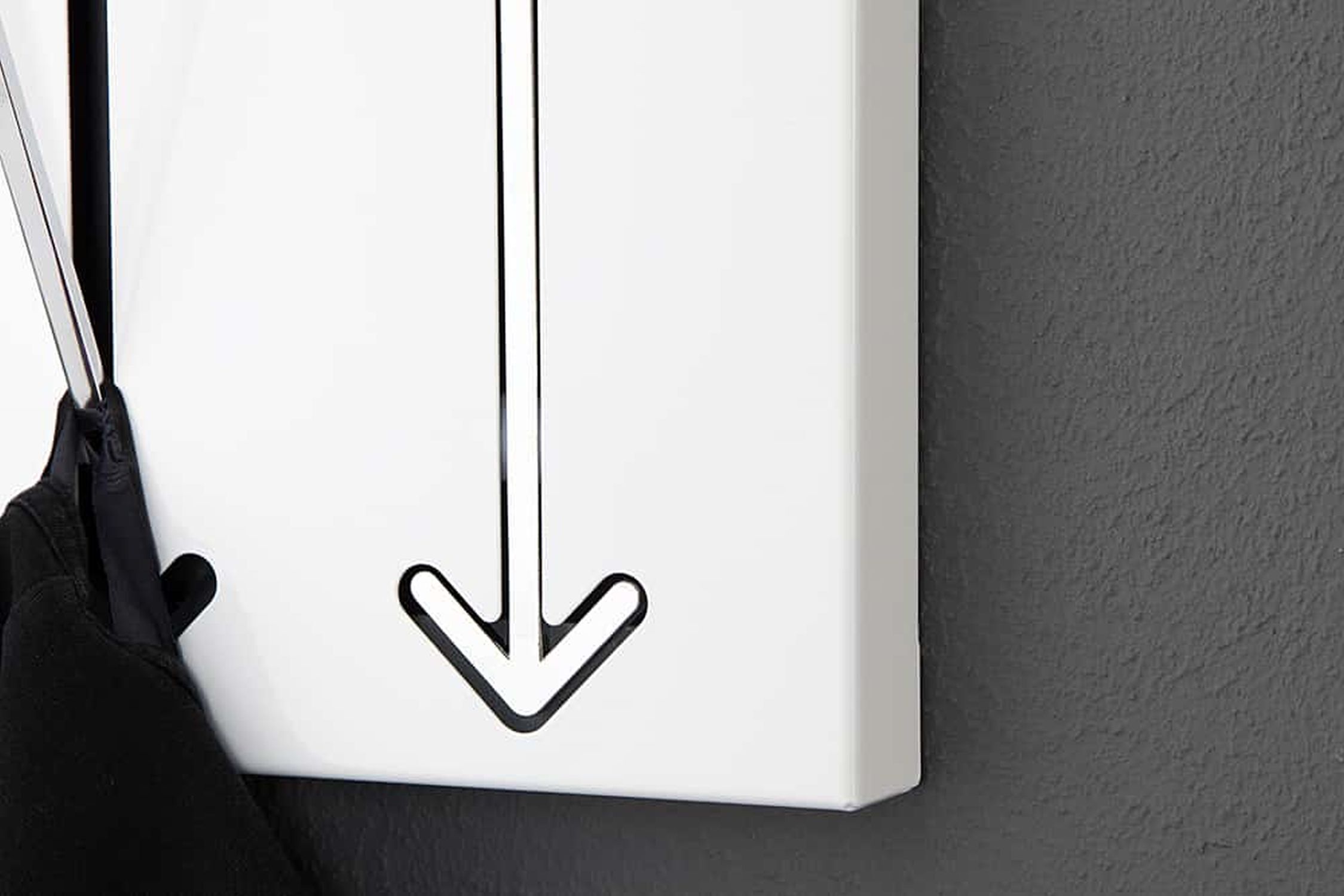 Portemanteau mural en métal 45 cm en blanc Elektronik, Hardware