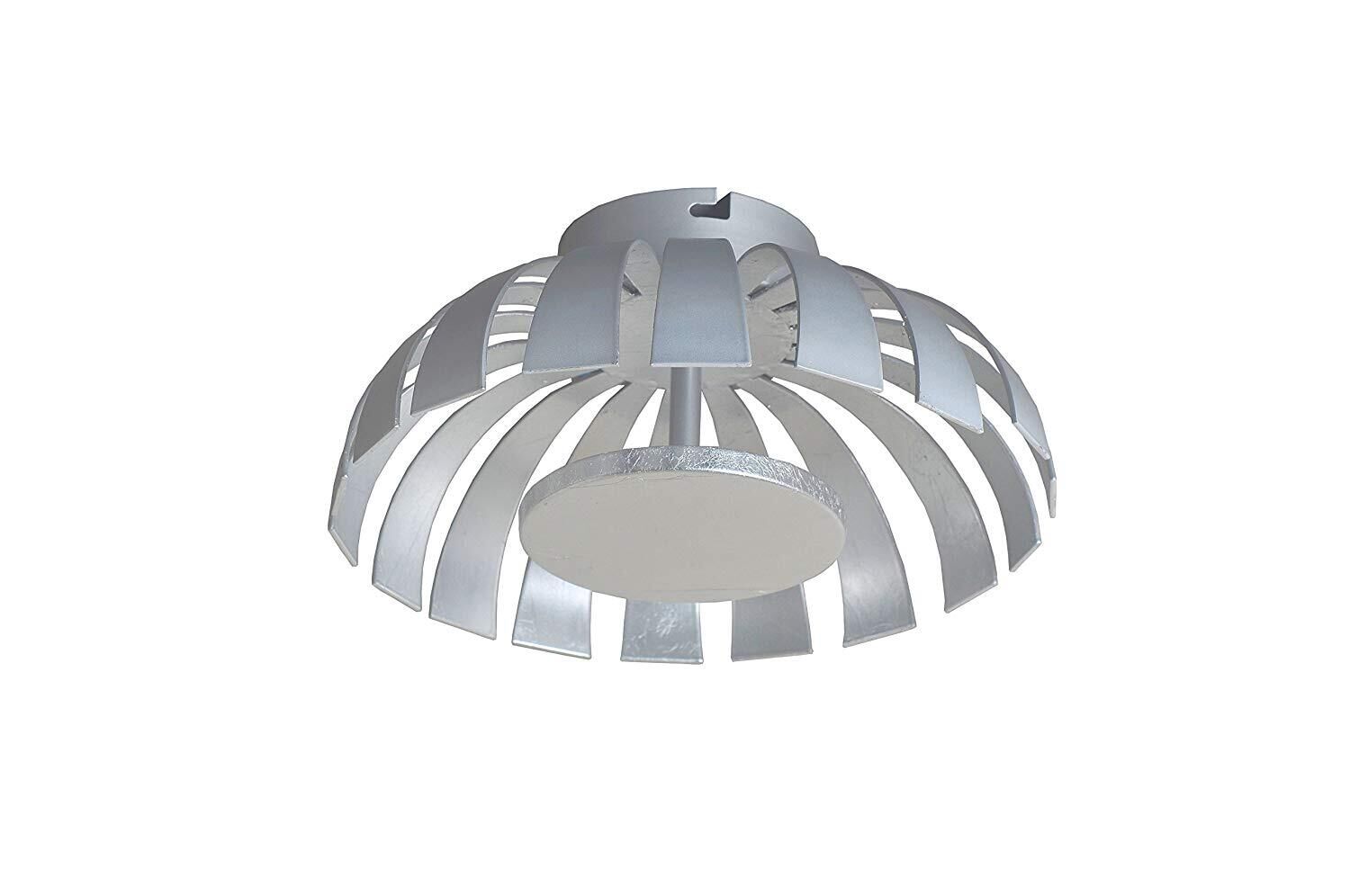 Plafonnier LED argent 3000K rond FLARE