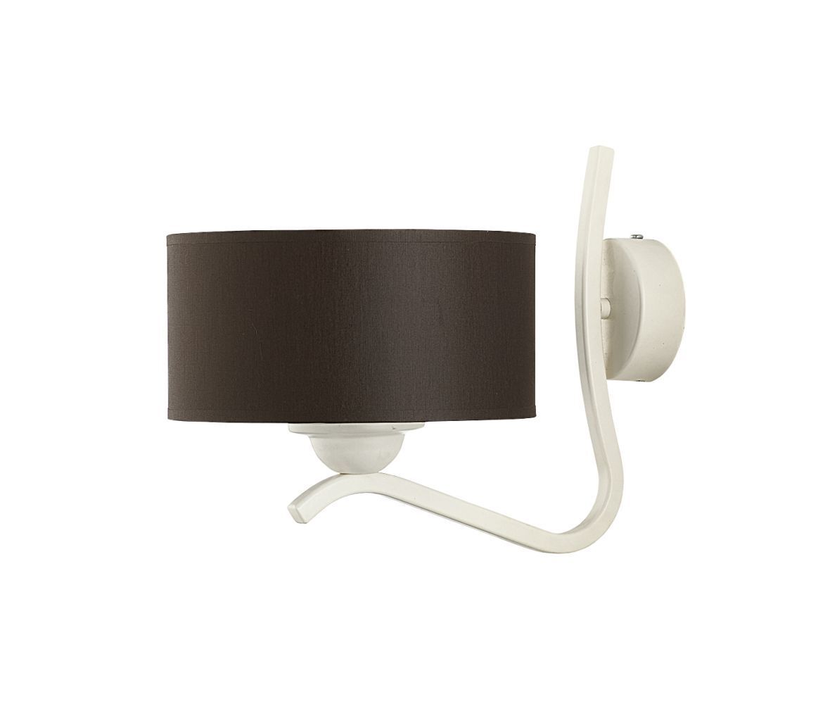 Applique DAGNO Marron Blanc Lampe lit couloir 1xE27