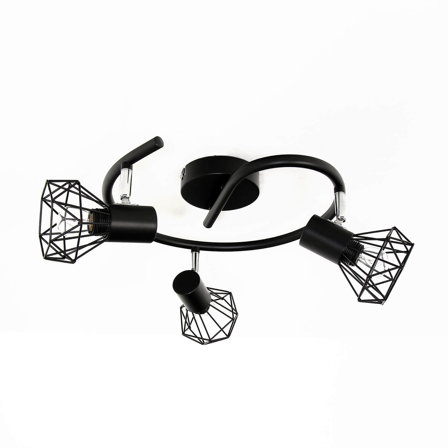 Spot géométrique noir métal rétro polyvalent MIA Elektrisches Gerät, Mikrofon