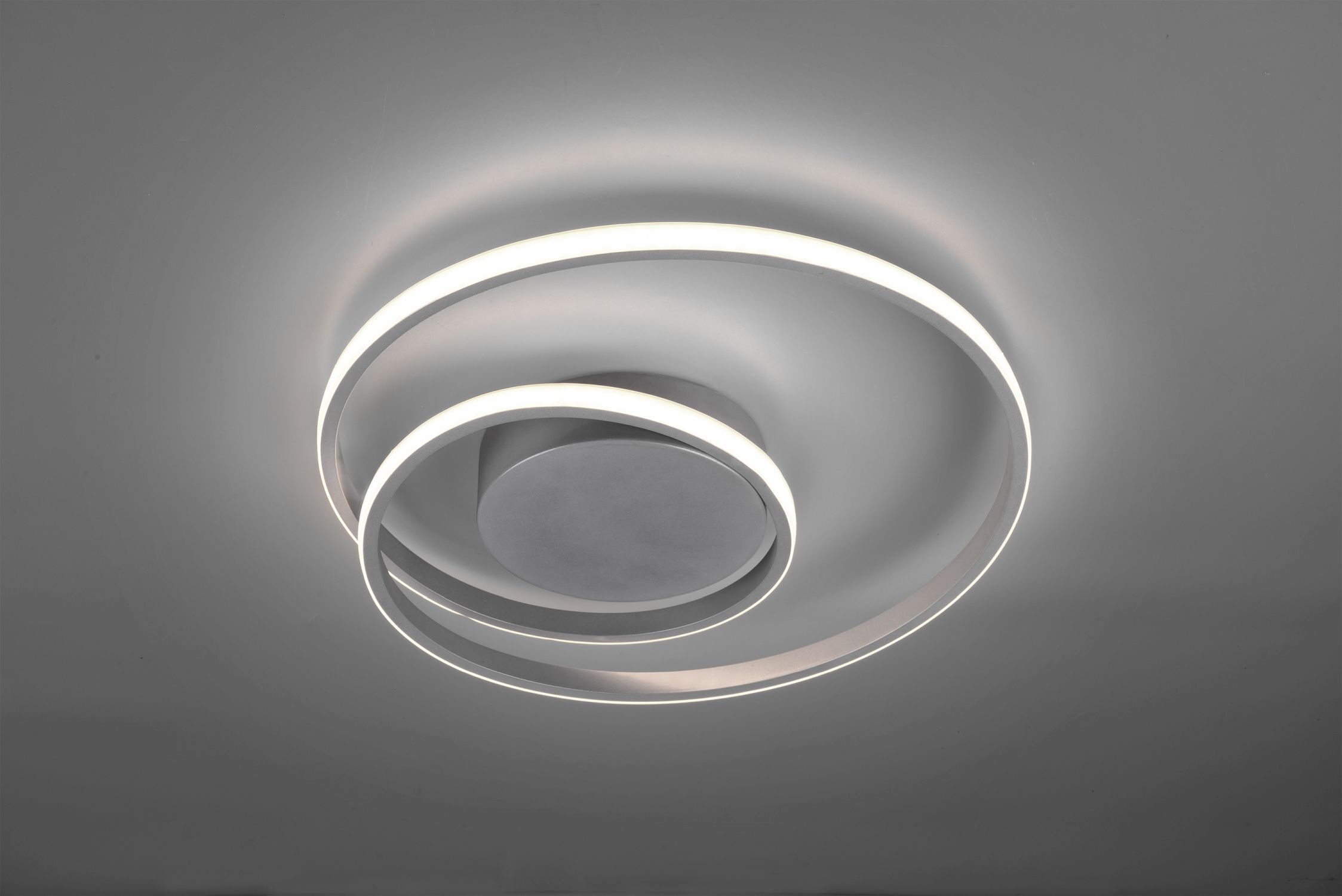 LED Deckenlampe Metall in Titan 2500 lm B:39 cm Spirale Deckenleuchte