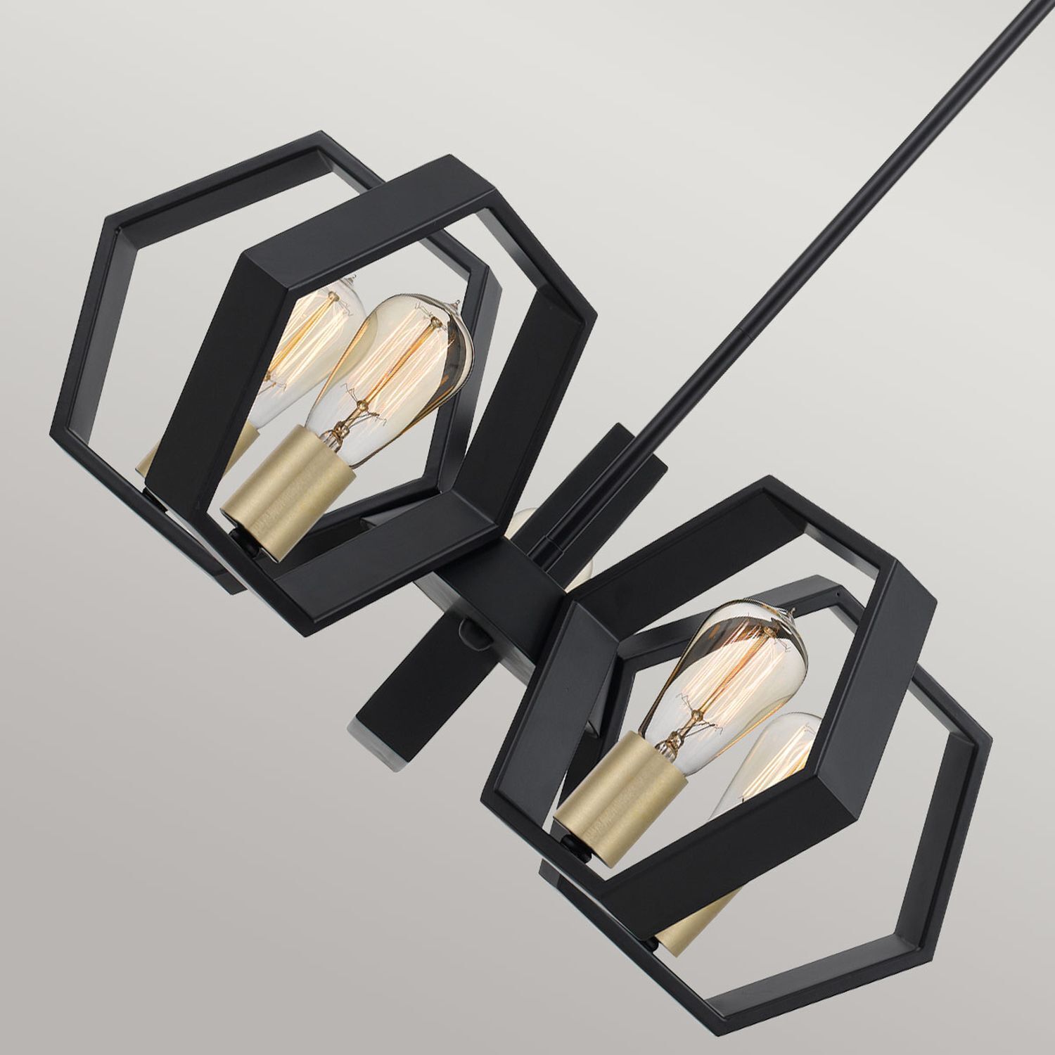 Lampe à suspendre Table de salle à manger métal 63,6 cm de large H : max. 115,4 cm