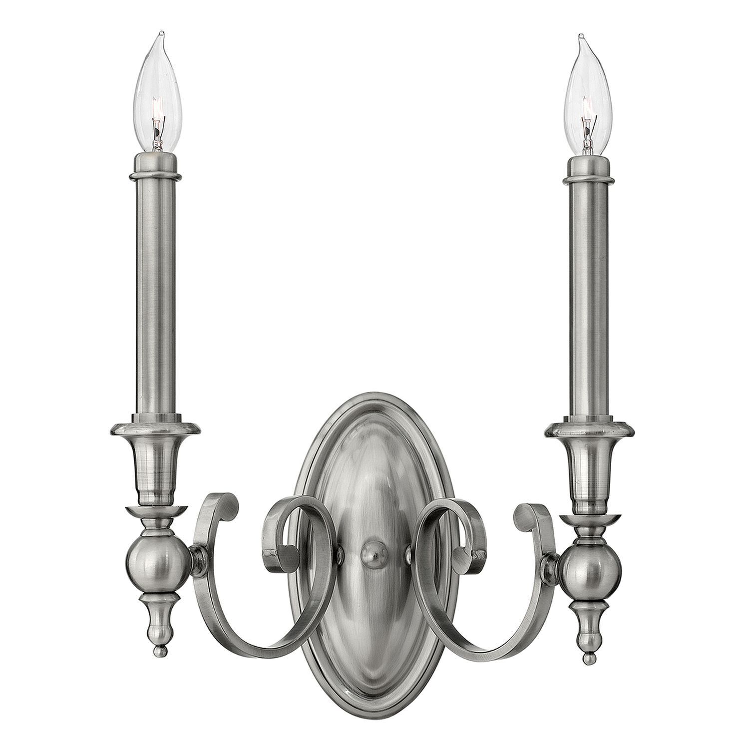 Applique CANDELA 16 en nickel 2flmg Lampe