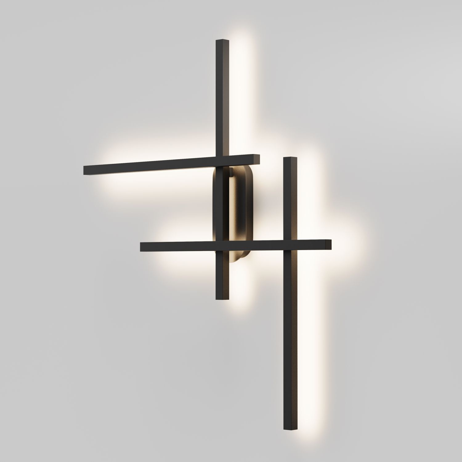 Applique LED aluminium hauteur 78 cm noir 750 lm LINA Kreuz, Symbol