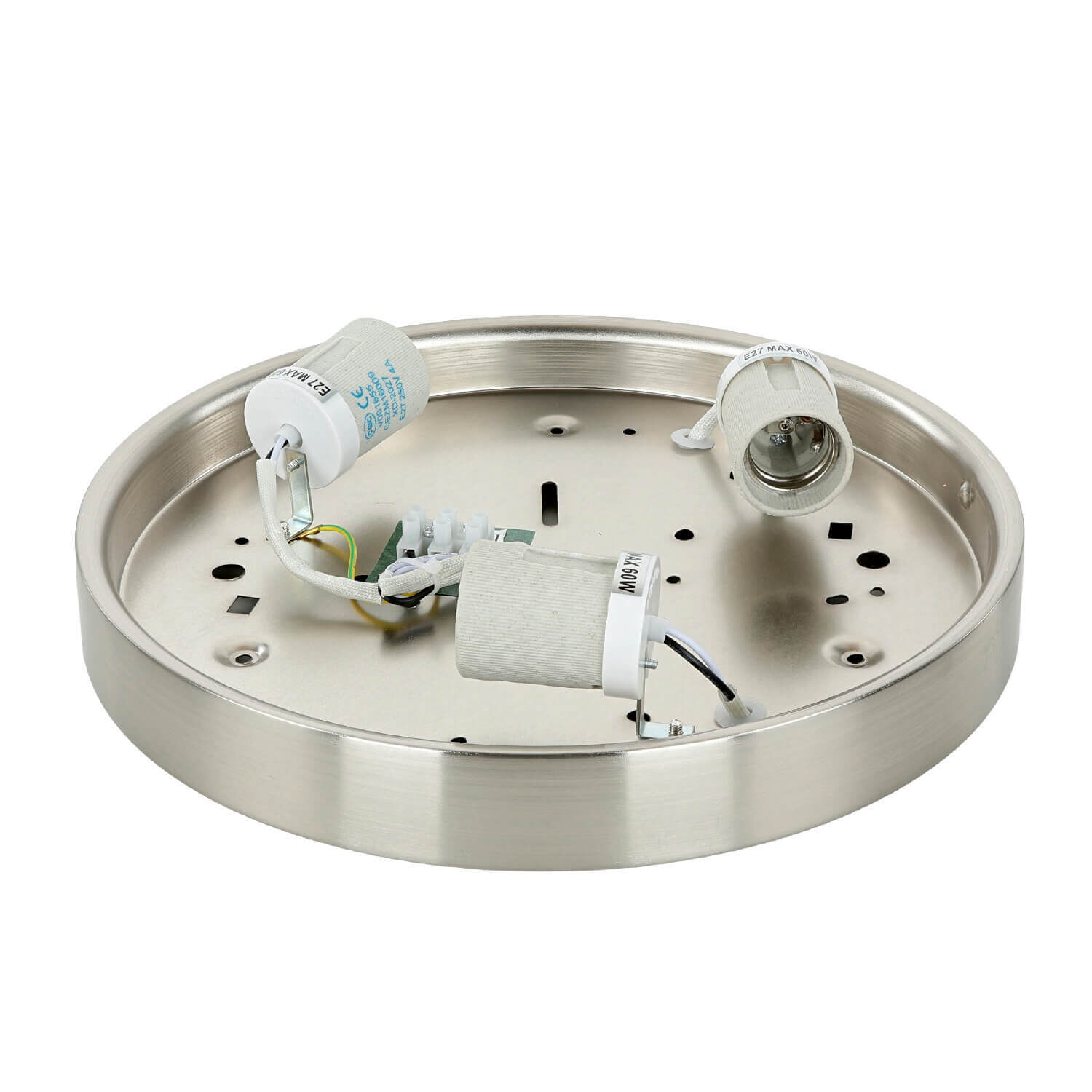 Plafonnier verre mat nickel Plafonnier verre mat nickel