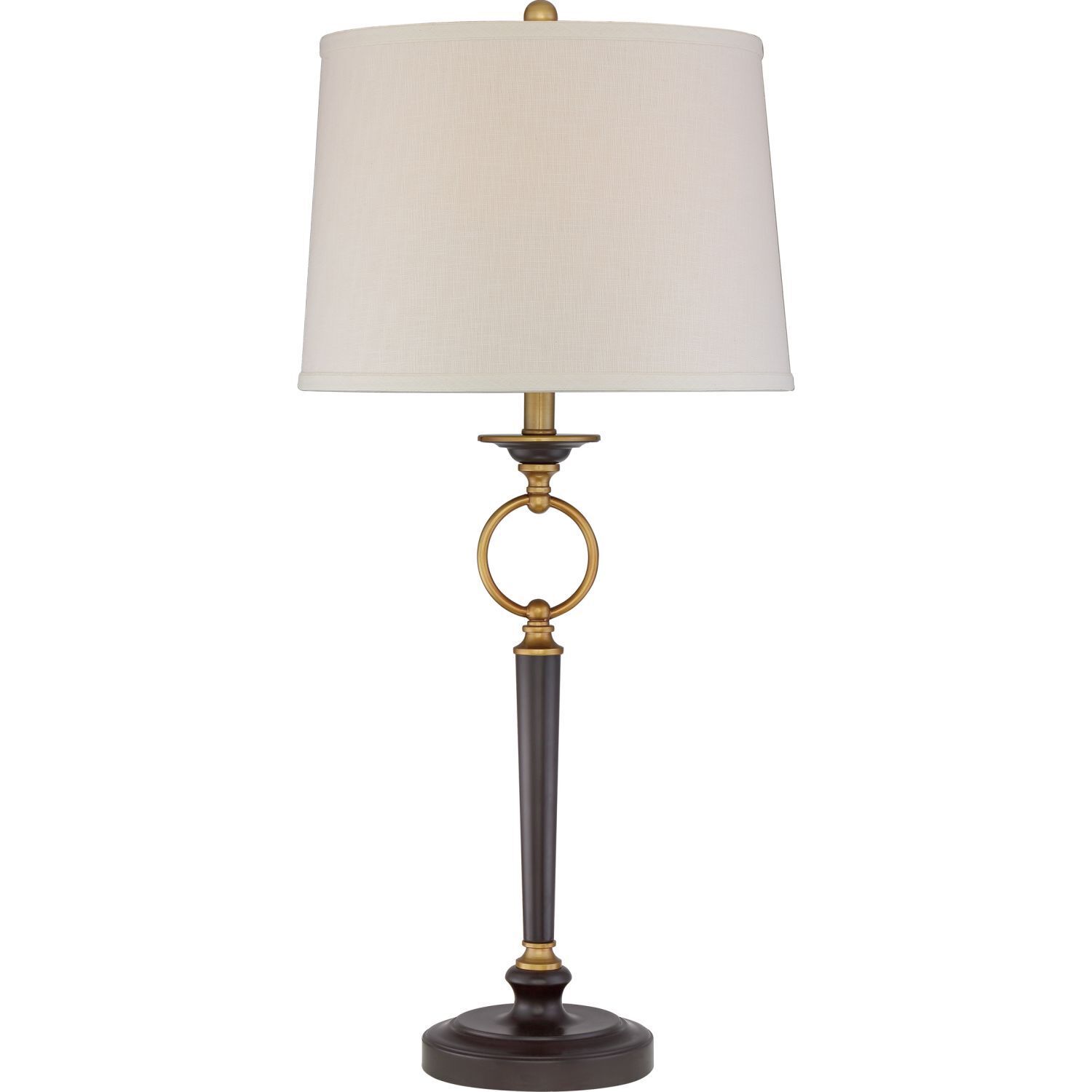 Lampe de table grande 84 cm de haut Vintage en crème bronze