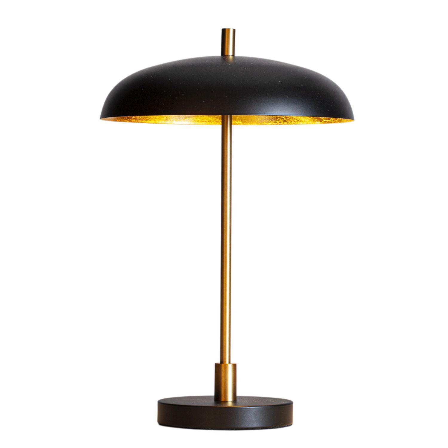 Lampe de table en métal Ø 28 cm 45 cm de haut Moderne Noir Or G9